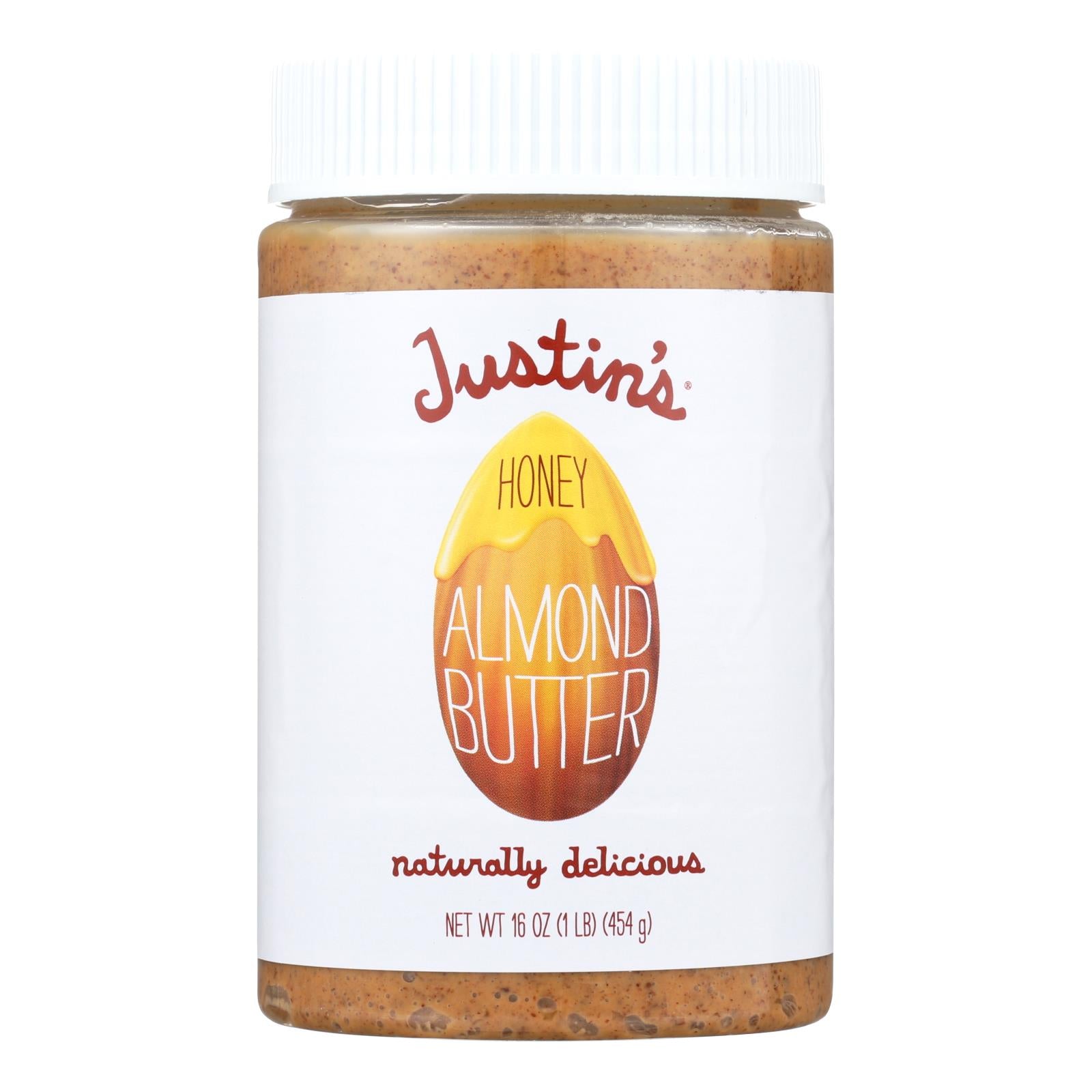 Justin's Nut Butter Almond Butter - Honey - Case Of 6 - 16 Oz.
