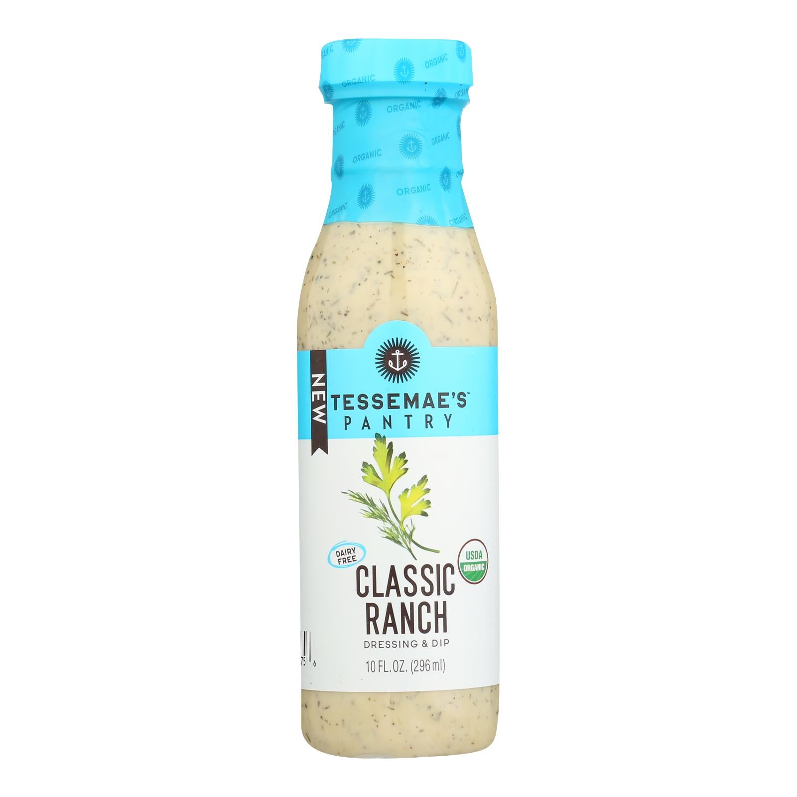 Tessemae - Classic Ranch Dressing - Case Of 6 - 10 Fl Oz