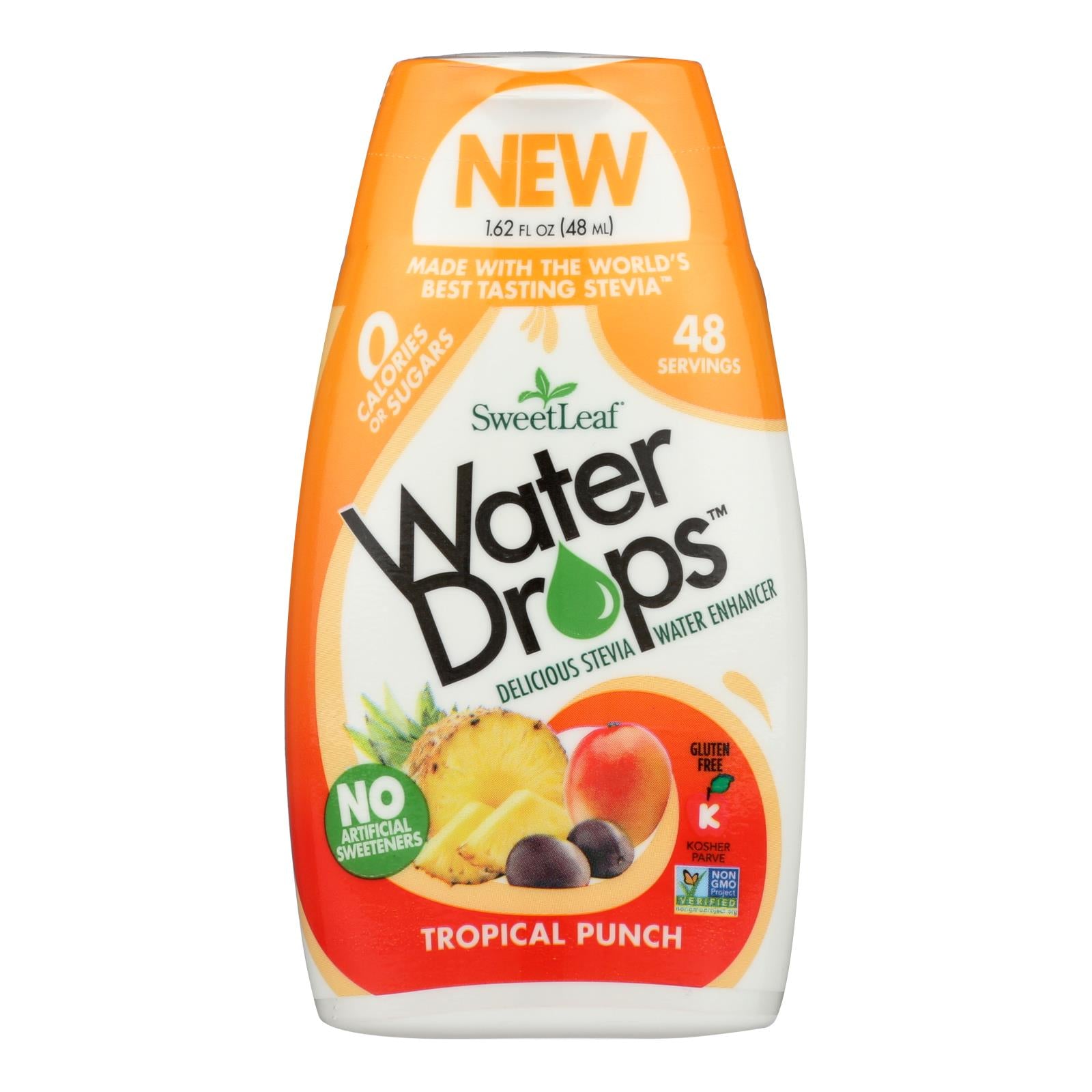 Sweet Leaf Water Drops - Tropical Punch - 1.62 Fl Oz