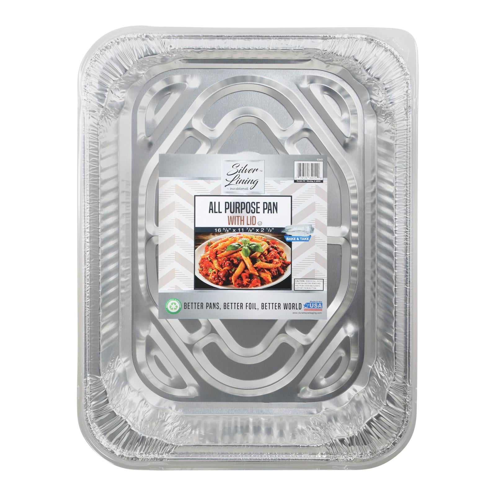 Durable Foil - Alum Pan All Prps Lid - Case Of 12 - 1 Ct