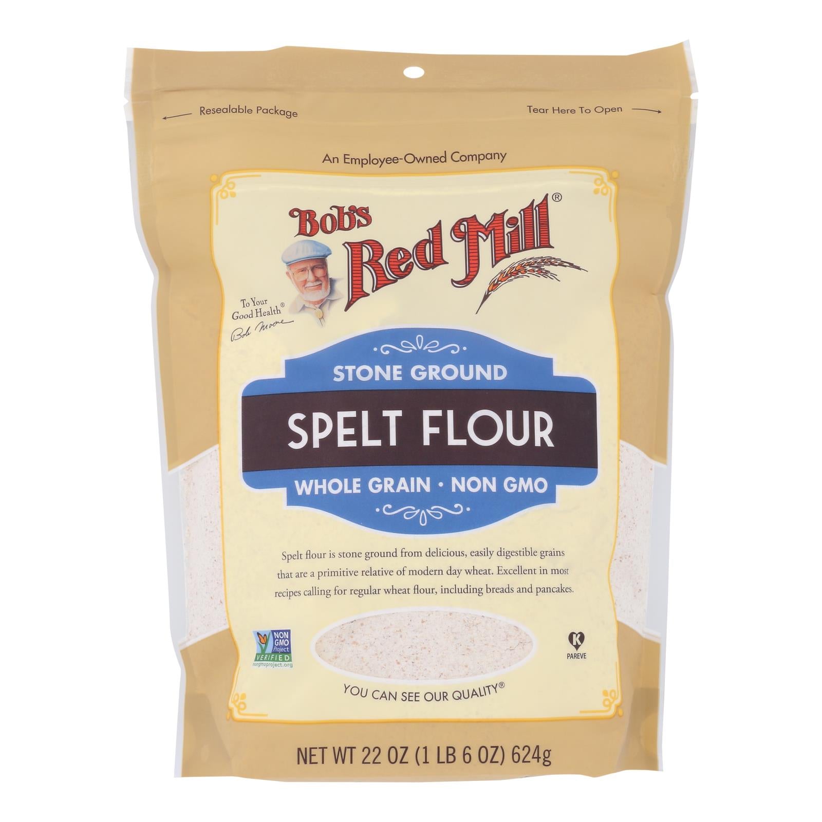 Bob's Red Mill - Flour Spelt - Case Of 4 - 22 Oz