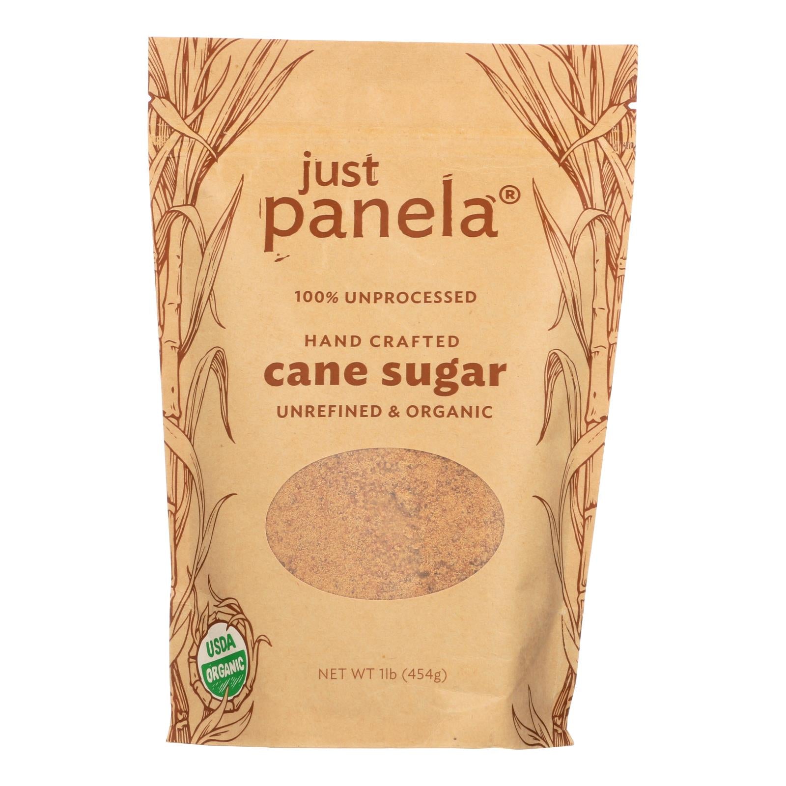 Just Panela Handcrafted Unrefined & Organic Cane Sugar  - Case Of 8 - 16 Oz