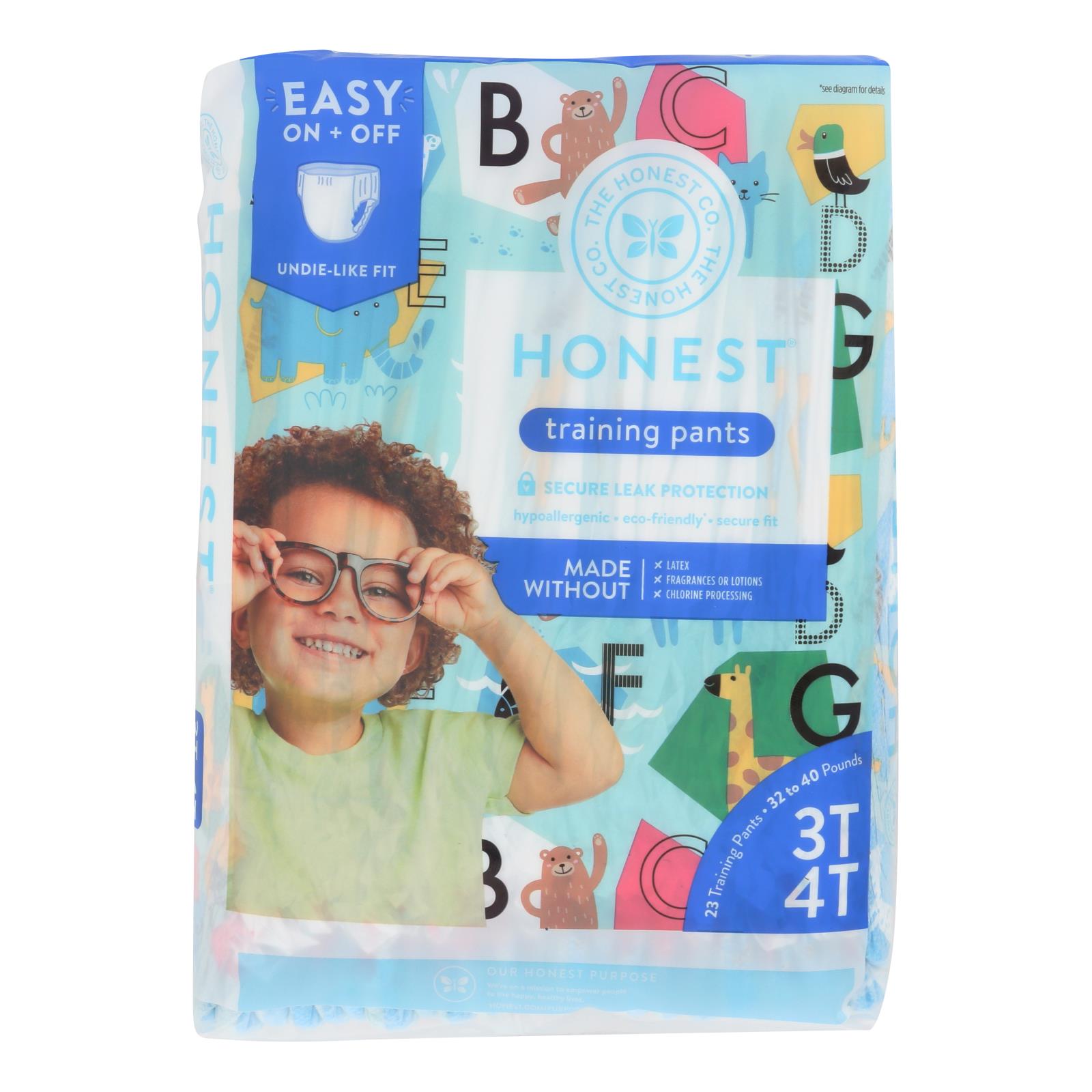 The Honest Company - Training Pants Abc 3t-4t - 1 Each - 23 Ct