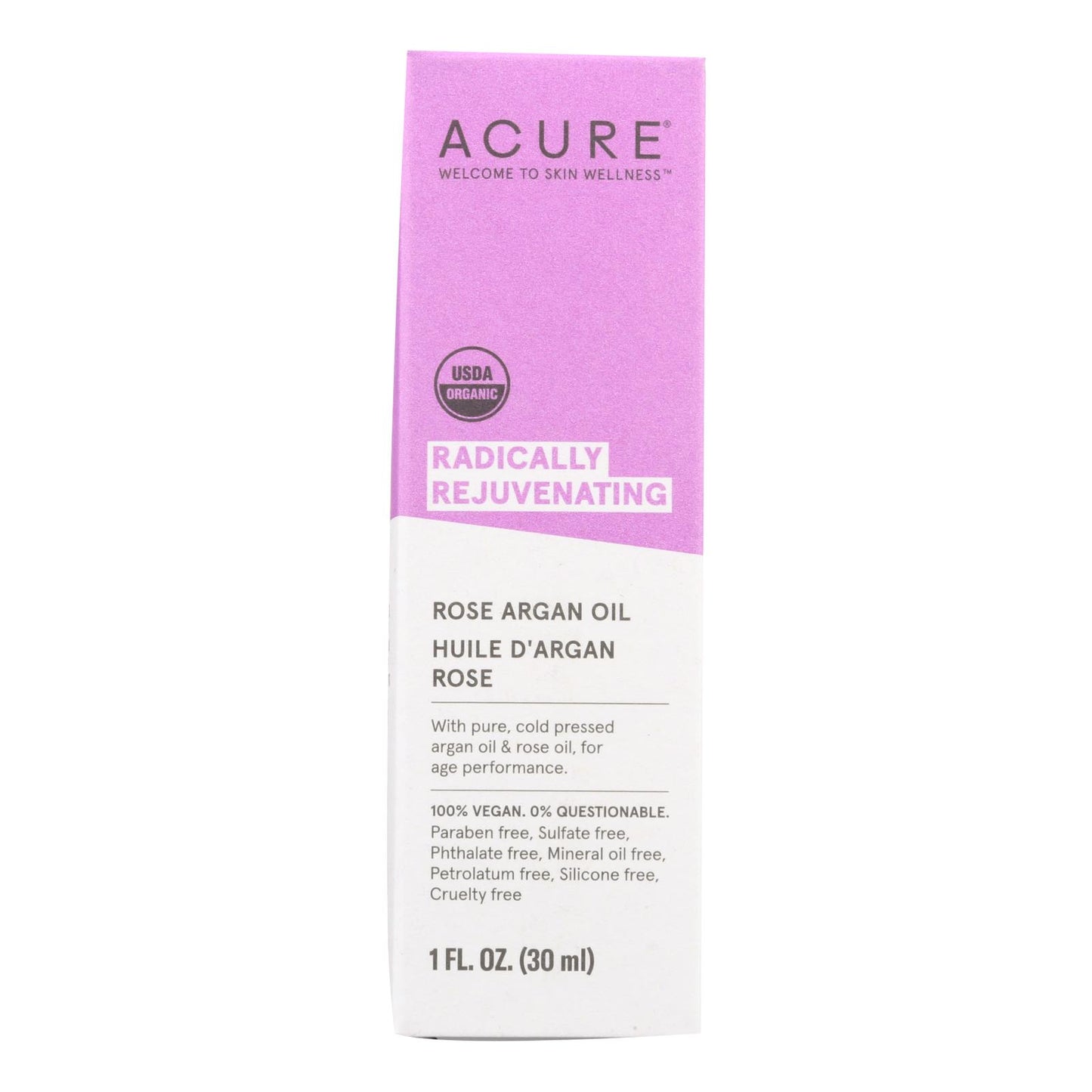 Acure - Argan Oil - Radically Rejuvenating Rose - 1 Fl Oz
