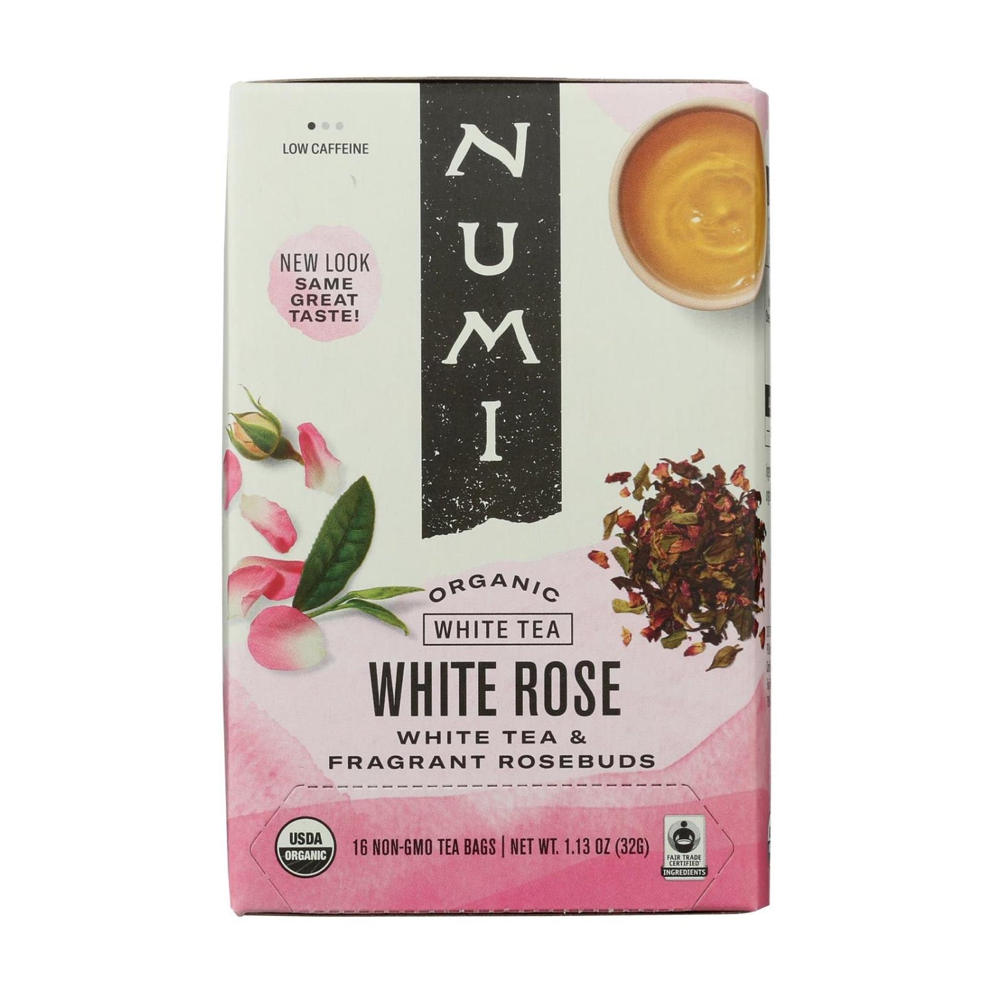 Numi Tea White Tea - White Rose - Case Of 6 - 16 Bags
