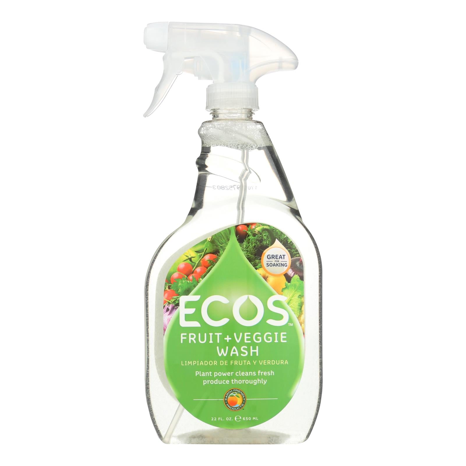 Earth Friendly Fruit And Vegetable Wash - Case Of 6 - 22 Fl Oz.