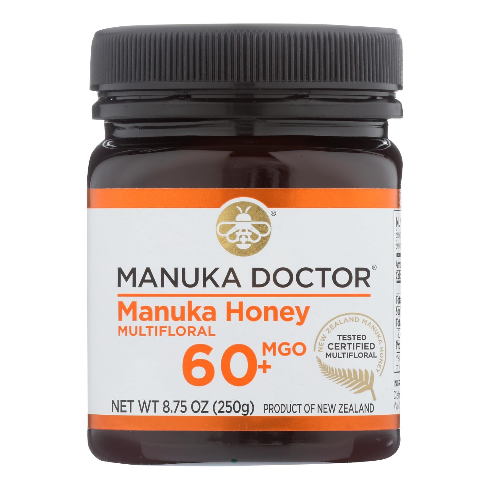 Manuka Doctor - Manuka Honey Mf Mgo60+ 250g - Case Of 6-8.75 Oz