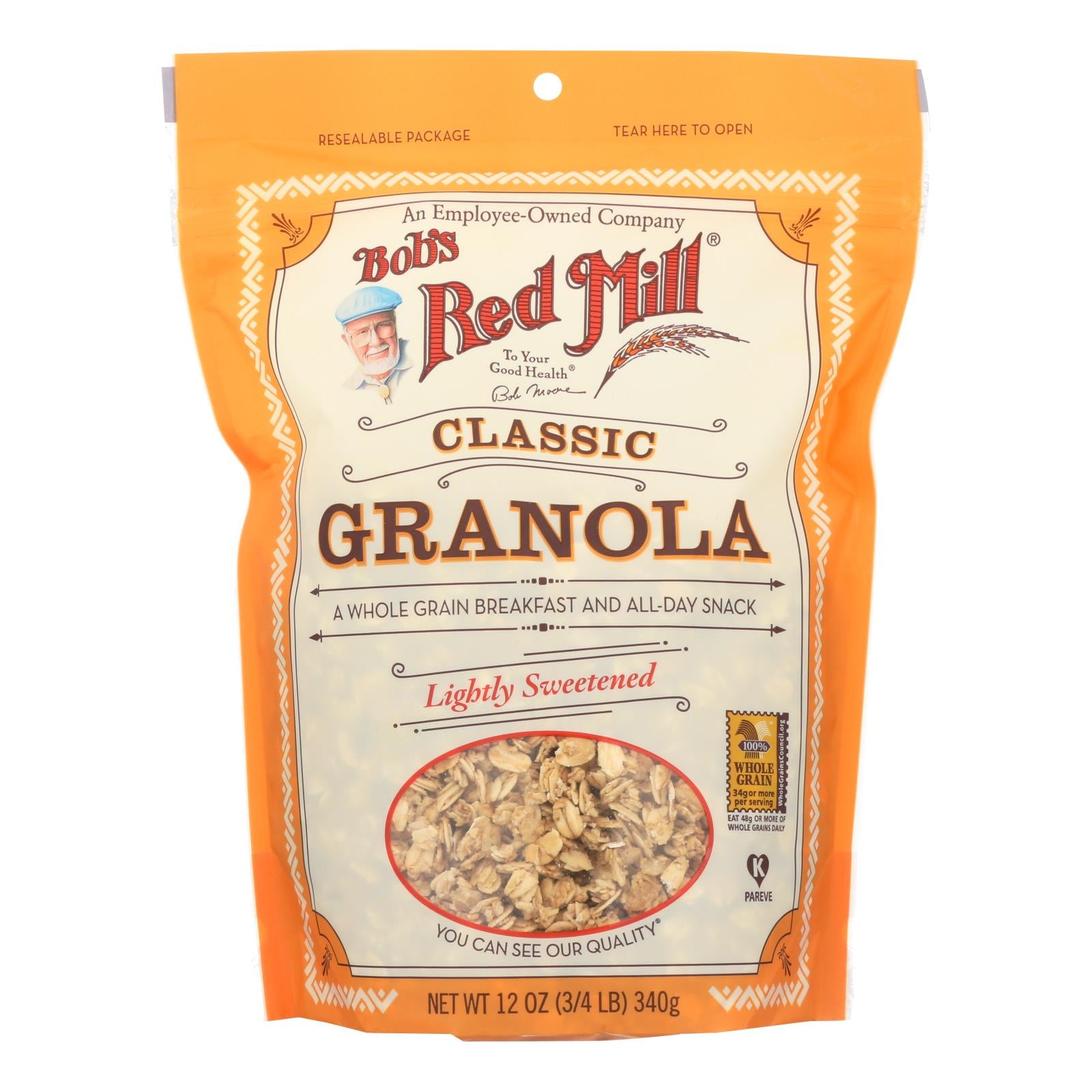 Bob's Red Mill - Natural Whole Grain Granola - 12 Oz - Case Of 4