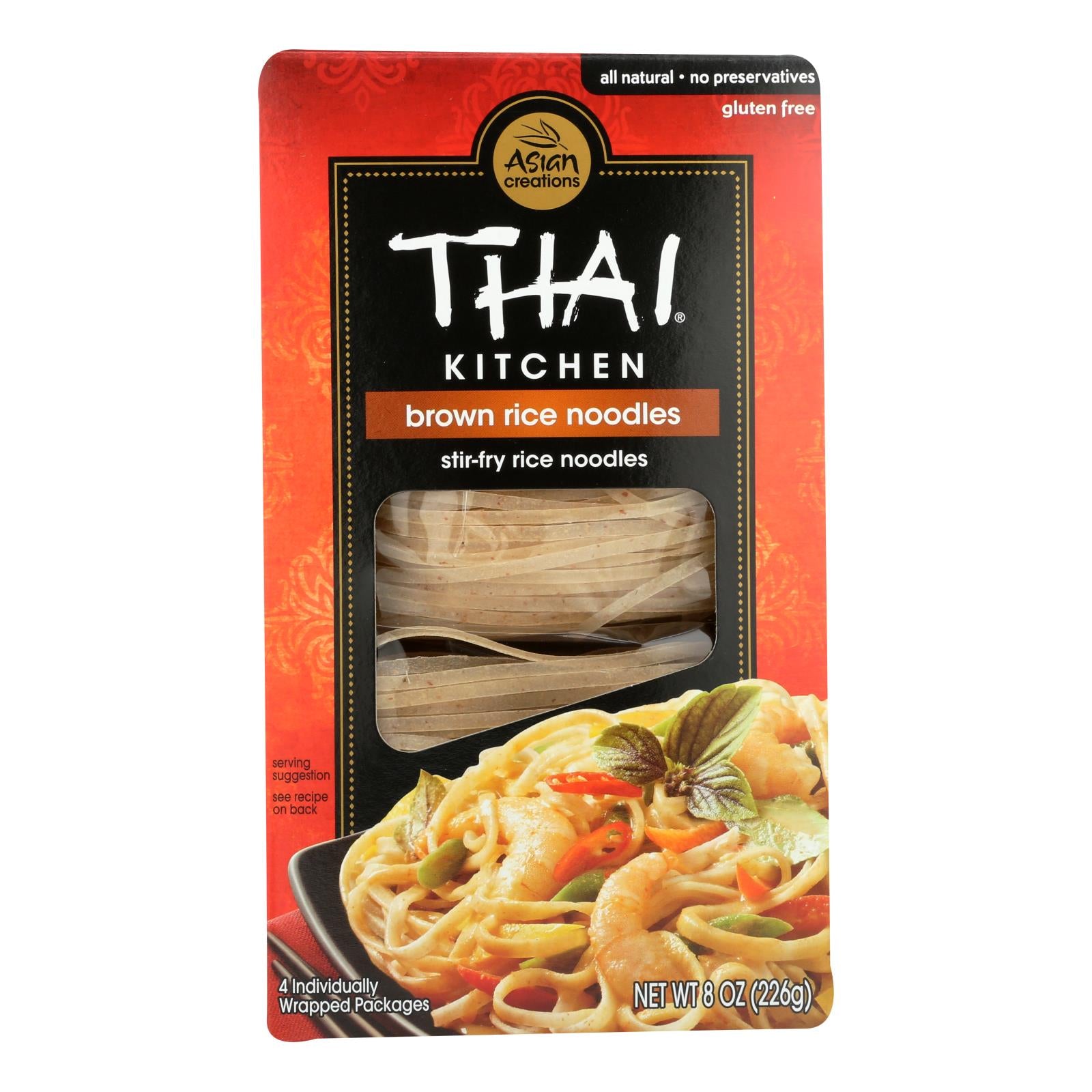 Thai Kitchen Brown Rice Noodles - Case Of 6 - 8 Oz.