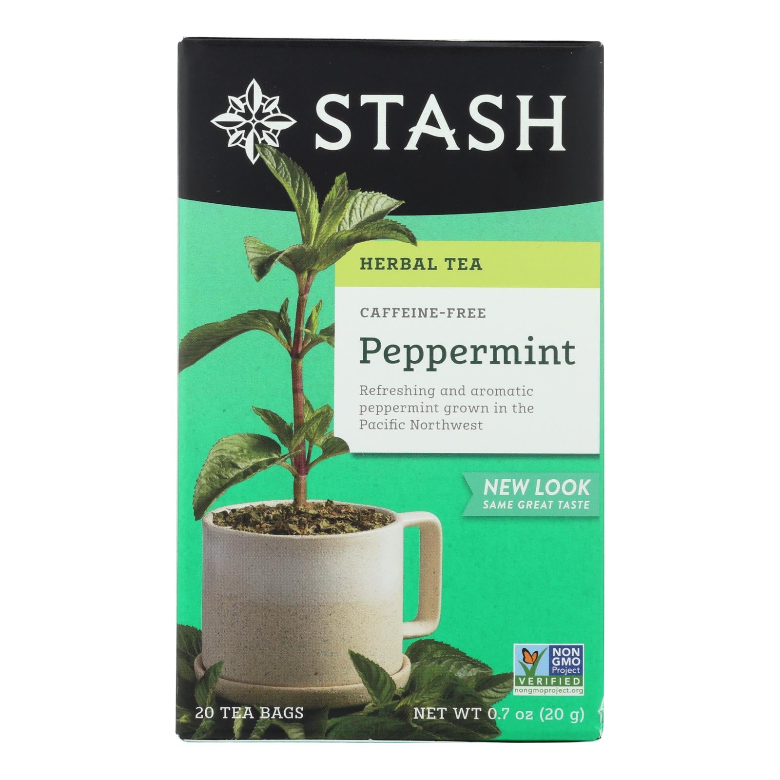 Stash Tea - Herbal - Peppermint - 20 Bags - Case Of 6