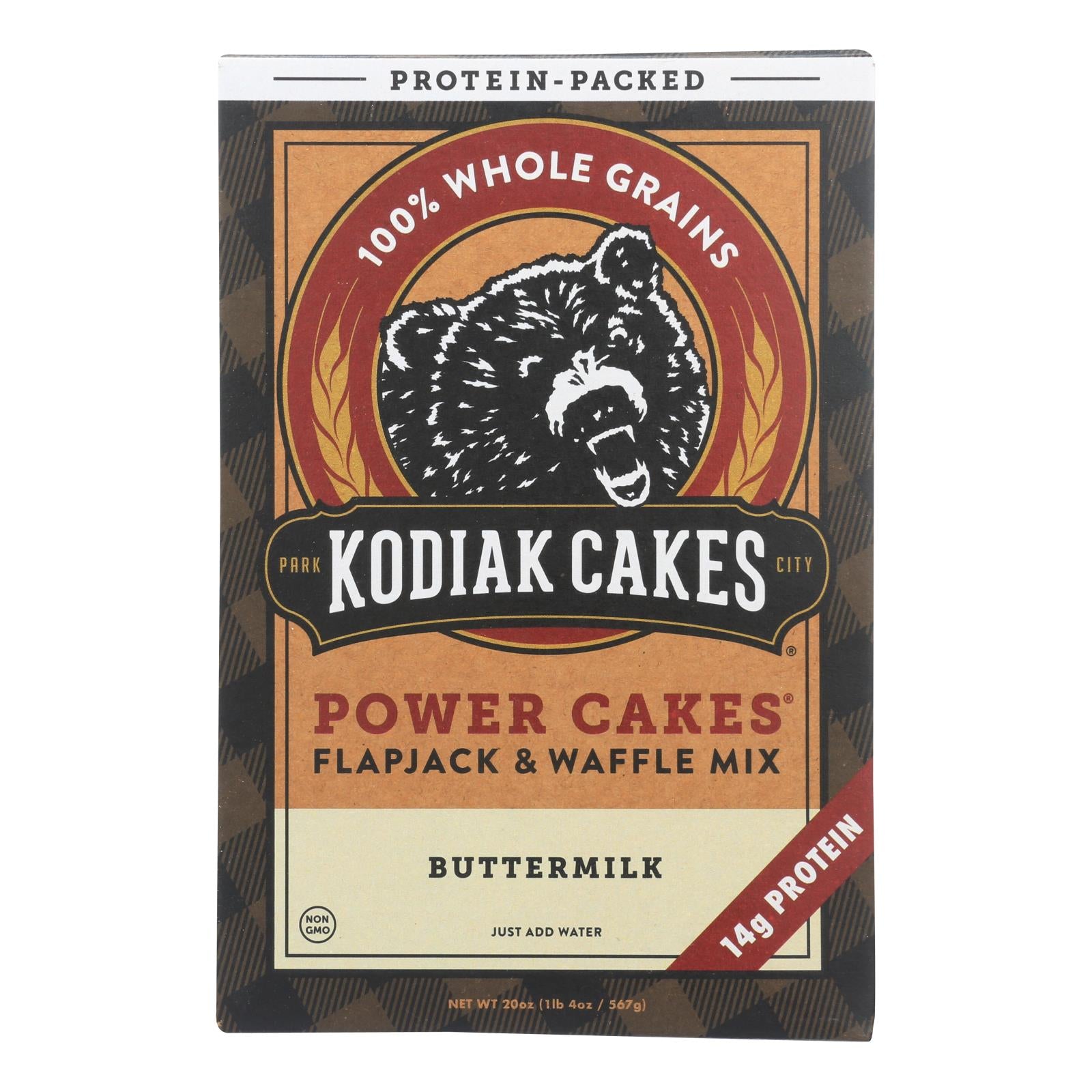 Kodiak Cakes Power Cakes Flapjack & Waffle Mix - Case Of 6 - 20 Oz