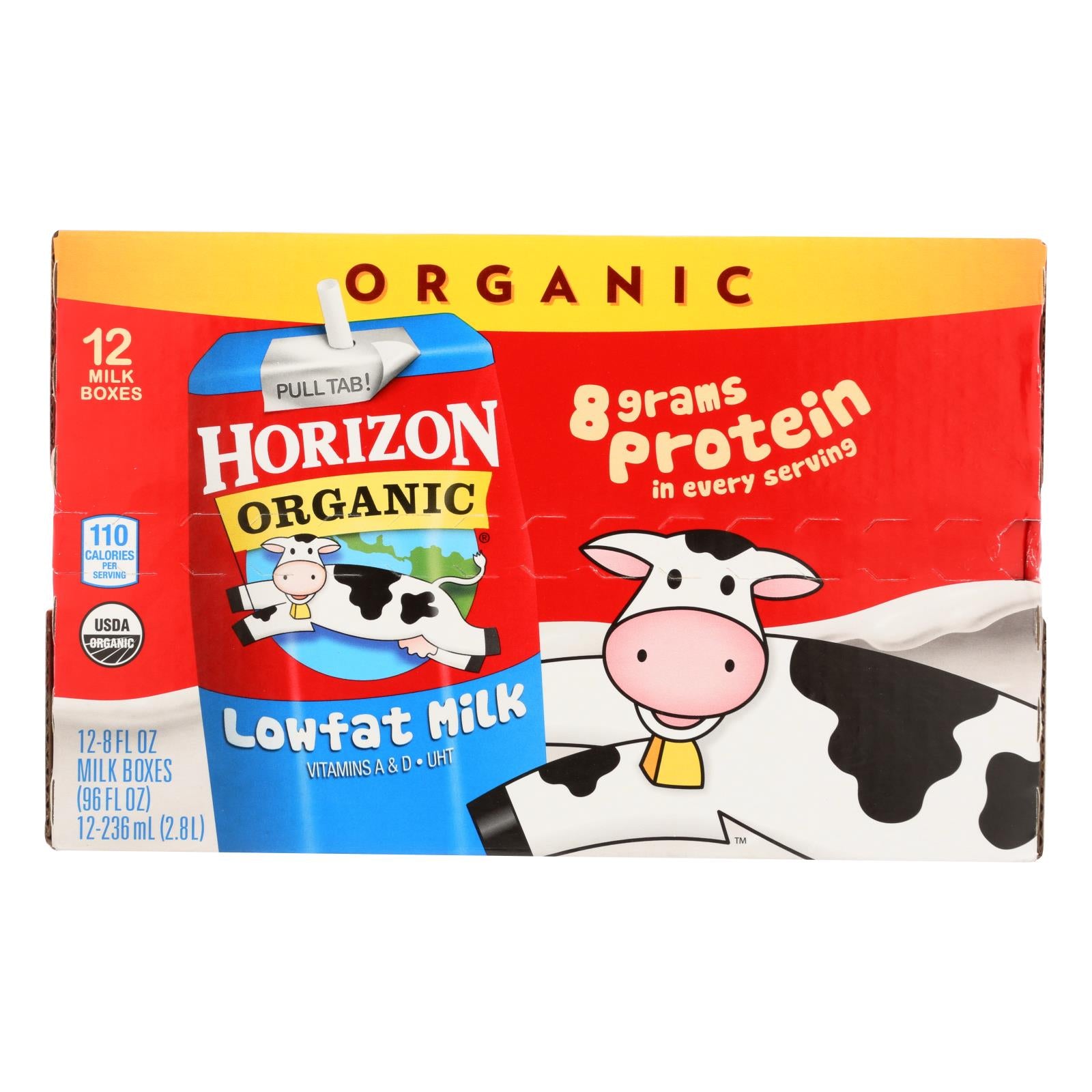 Horizon Organic Dairy Organic Low Fat 1 % Milk - Aseptic - 12/8 Fl Oz