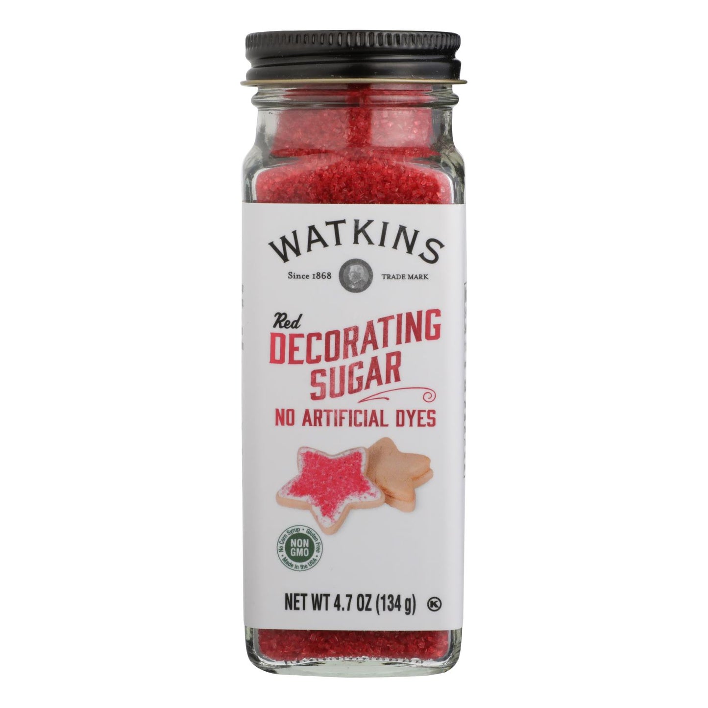 Watkins - Decorating Sugar Red - Case Of 3-4.7 Oz