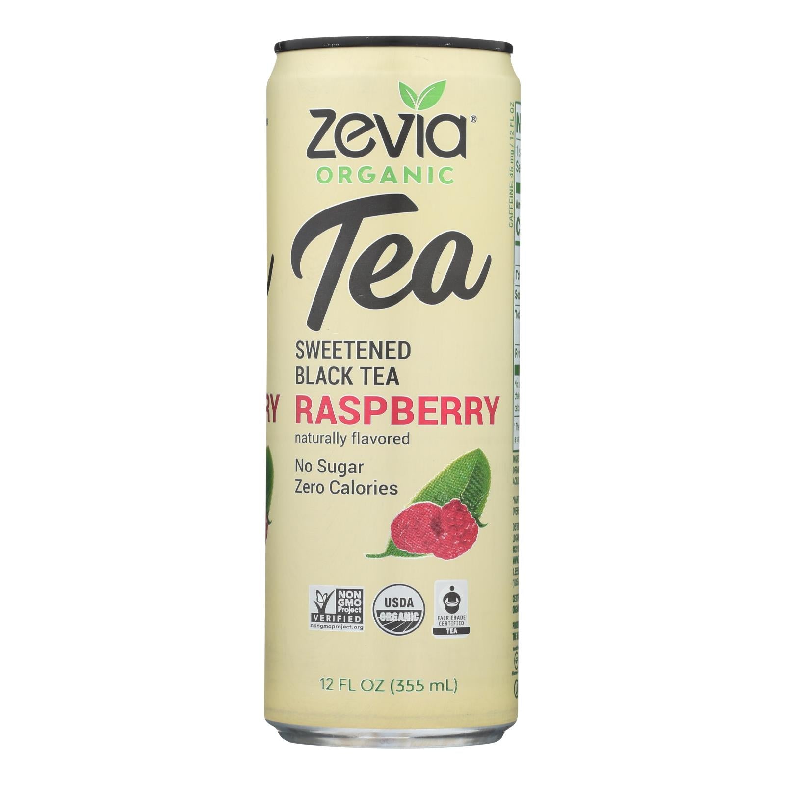 Zevia - Tea Black Raspberry - Case Of 12 - 12 Fz