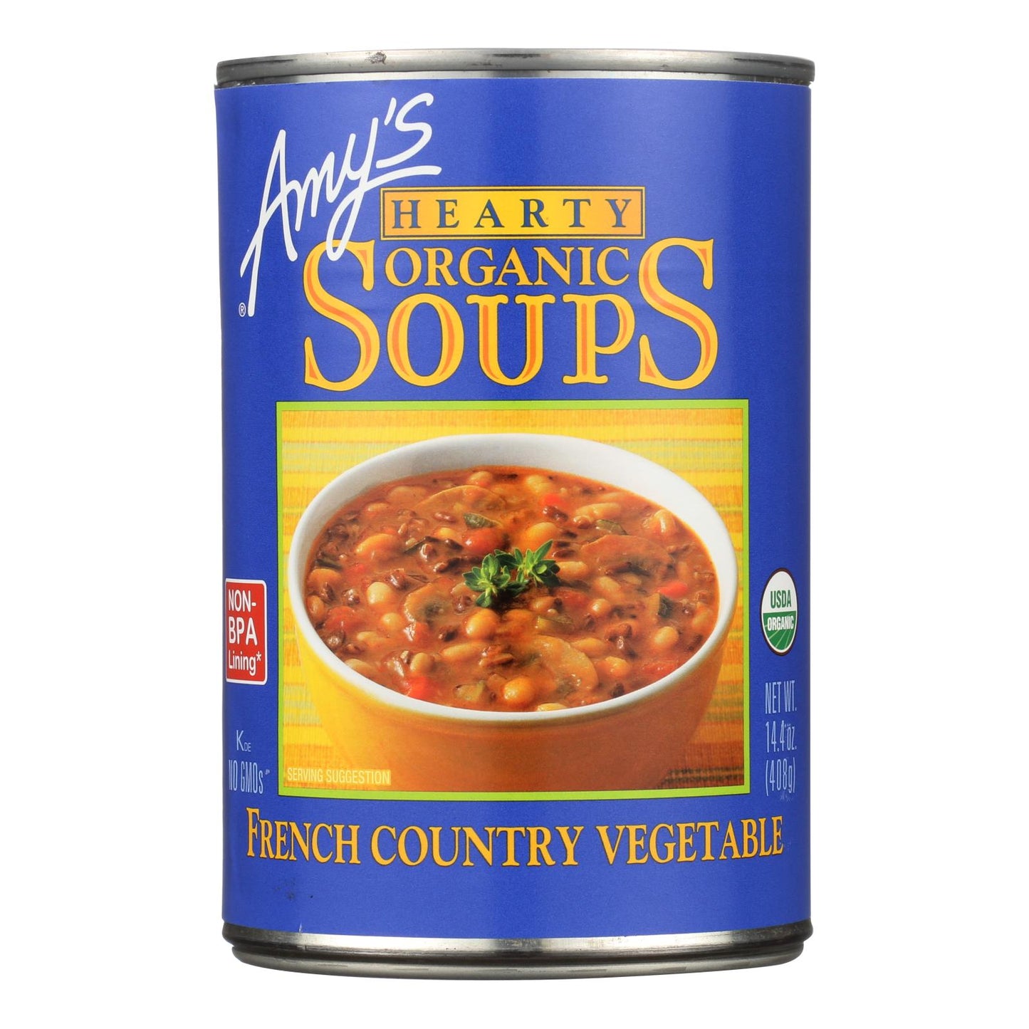 Amy's - Organic Soup - Vegetarian Hearty French Country - Case Of 12 - 14.4 Oz