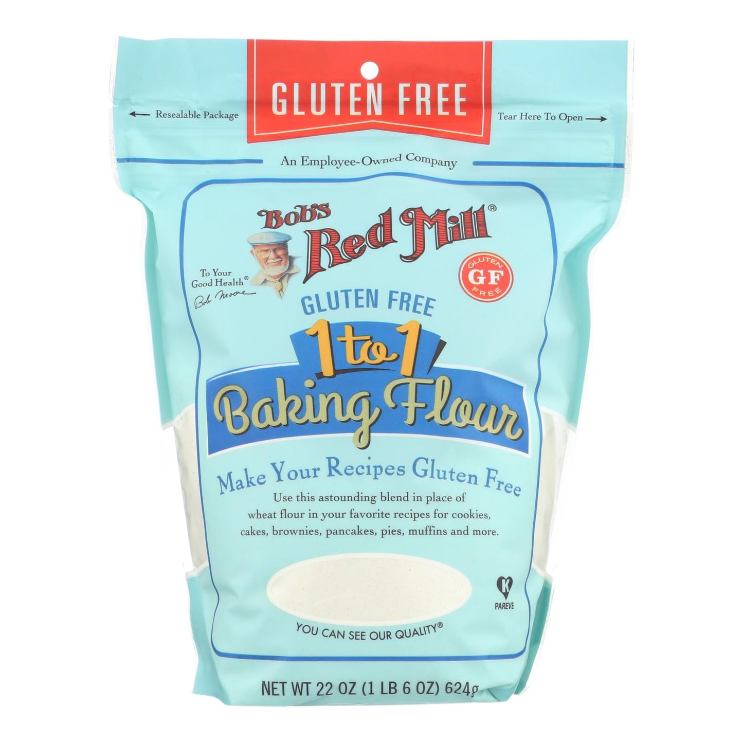 Bob's Red Mill - Baking Flour 1 To 1 - Case Of 4-22 Oz