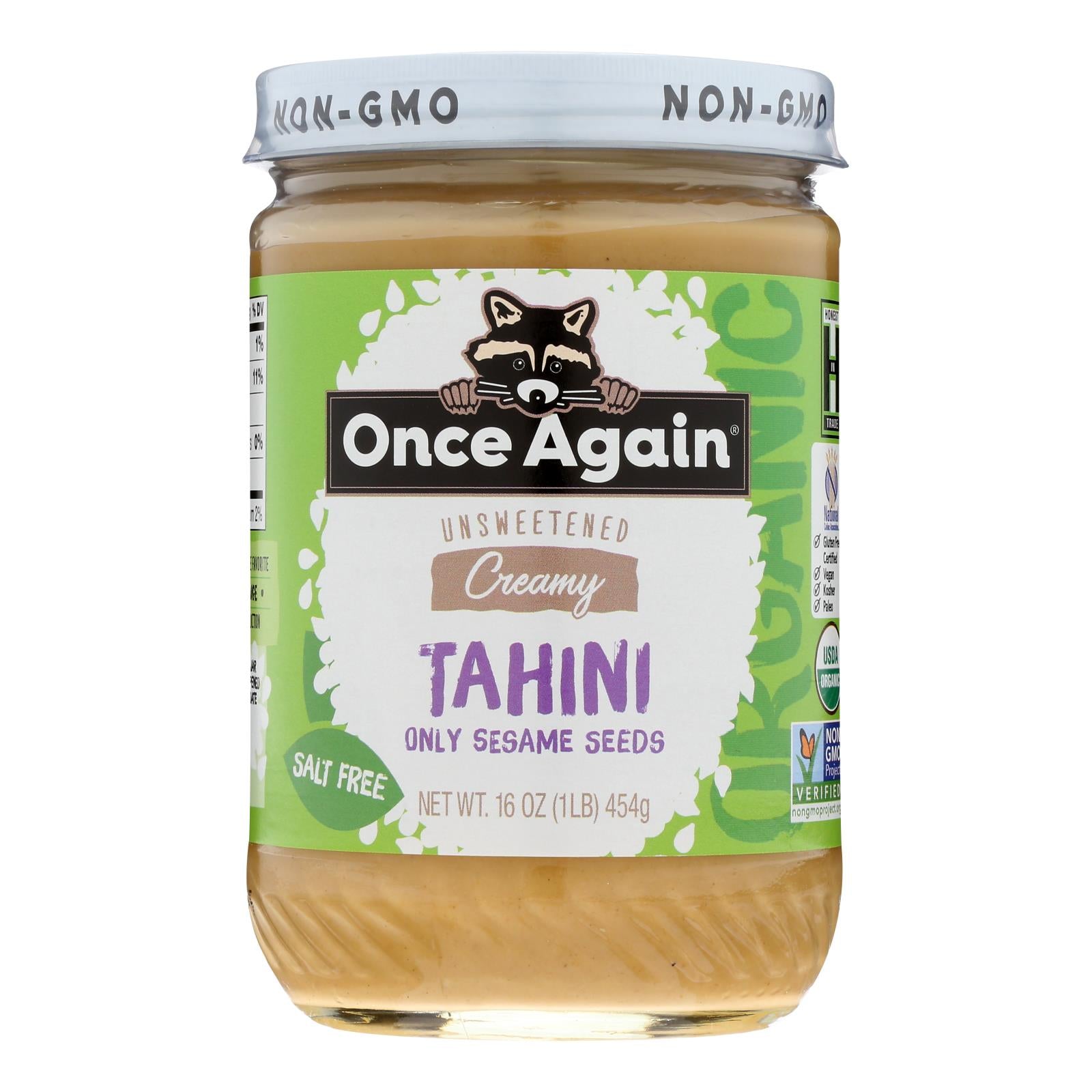 Once Again - Tahini Sesame - Case Of 6-16 Oz