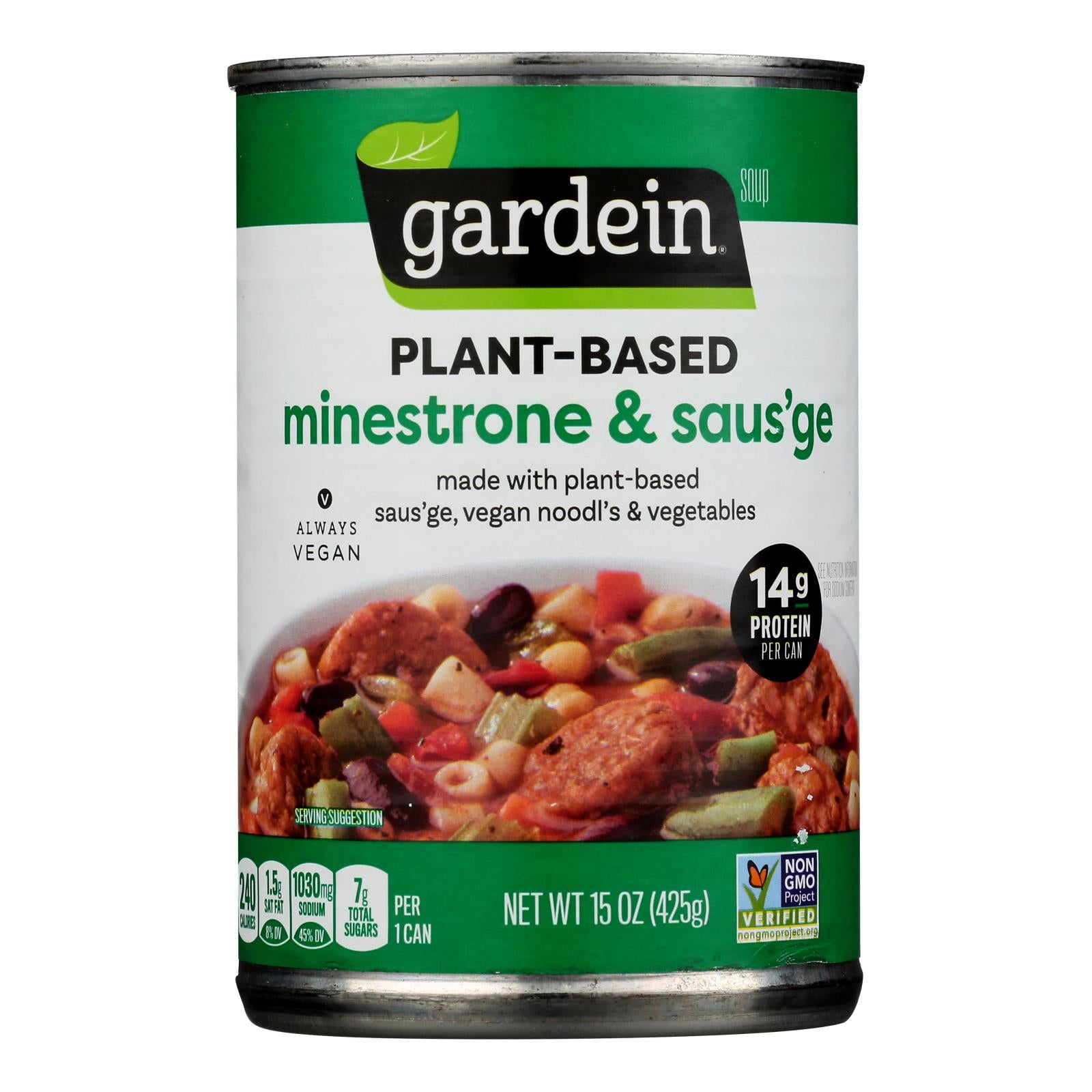 Gardein - Soup Minestrone Plant-based - Case Of 12-15 Oz