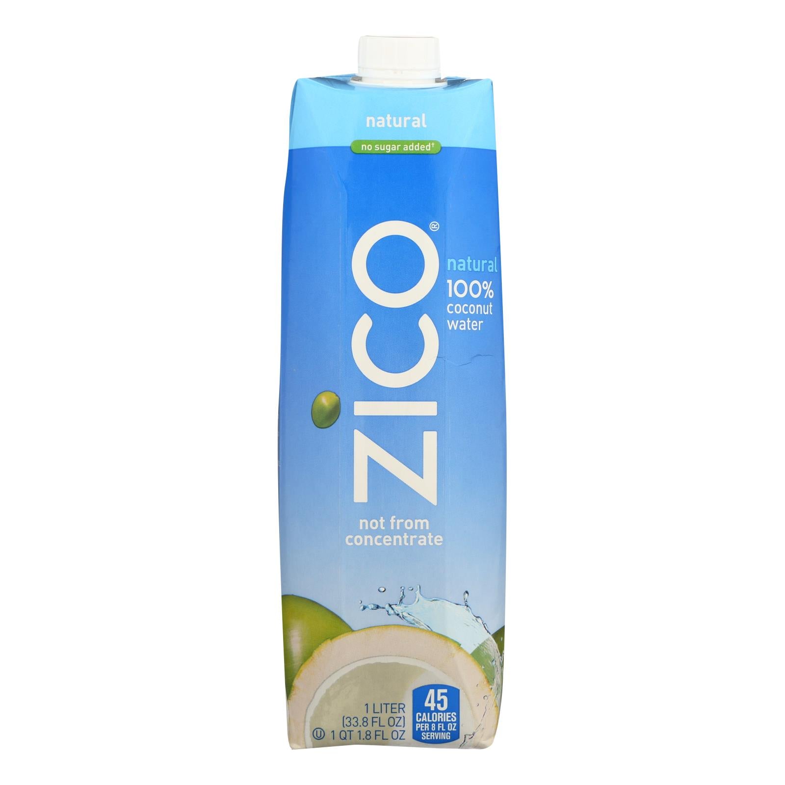 Zico Coconut Water Coconut Water - Natural - Case Of 12 - 1 Liter