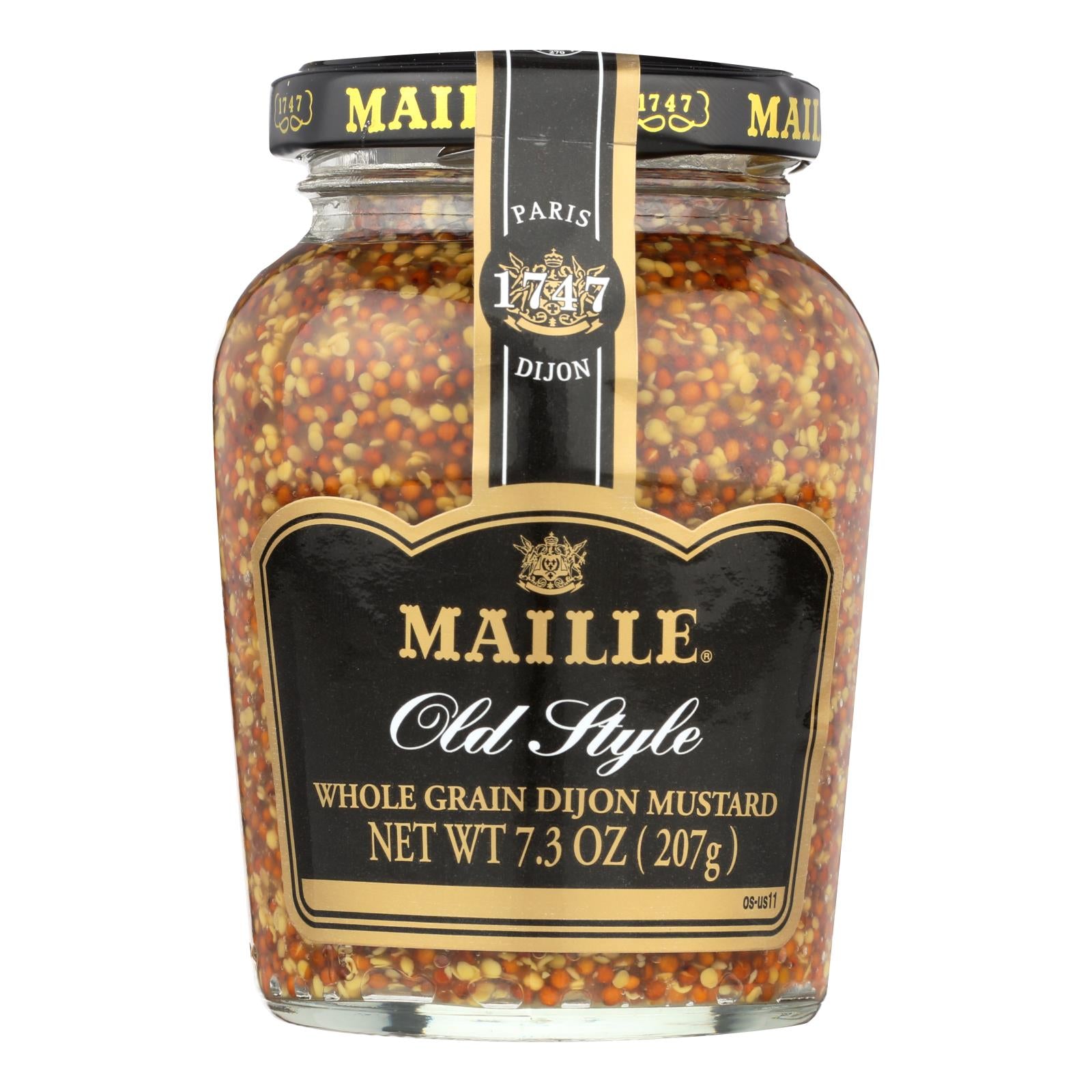 Maille Old Style Whole Grain Dijon Mustard - Case Of 6 - 7.3 Oz.