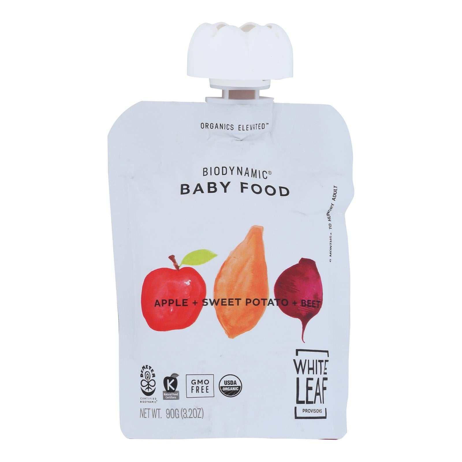 White Leaf Provisions - Baby Food Apple Swtpt Bt - Case Of 6 - 3.2 Oz