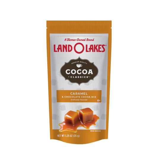 Land O Lakes Cocoa Classic Mix - Caramel And Chocolate - 1.25 Oz - Case Of 12