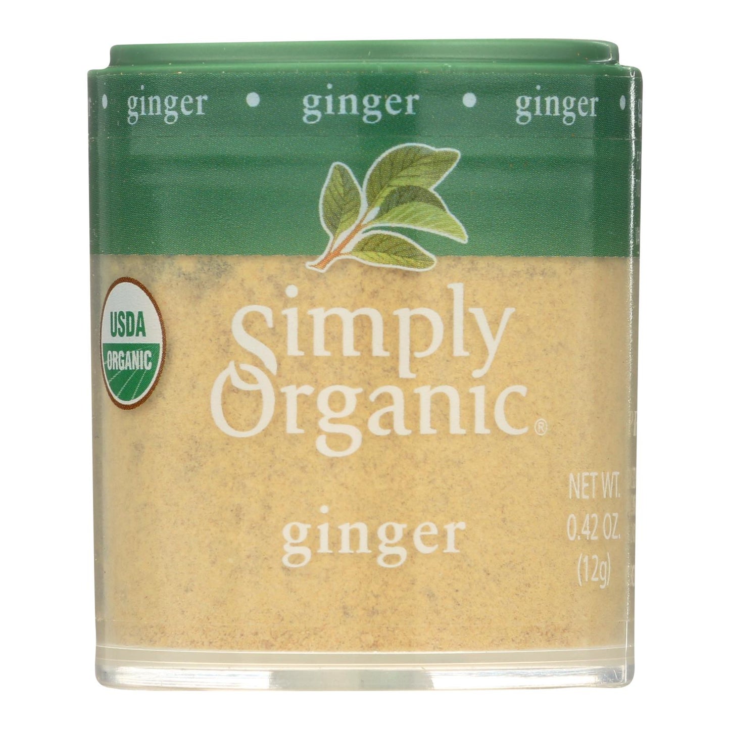 Simply Organic Ginger Root - Organic - Ground - .42 Oz - Case Of 6