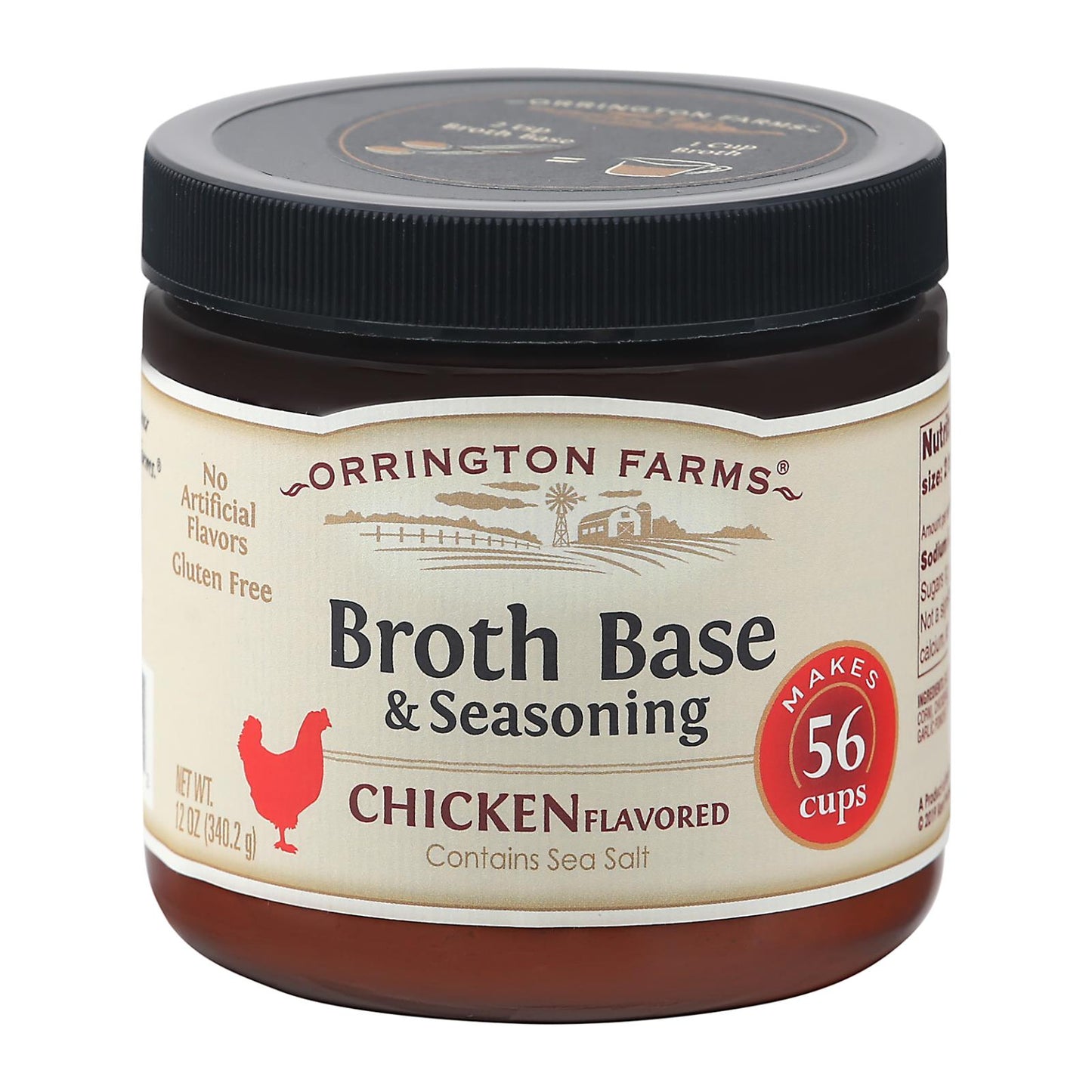 Orrington Farms Broth Base And Seasoning - Chicken - Case Of 6 - 12 Oz.