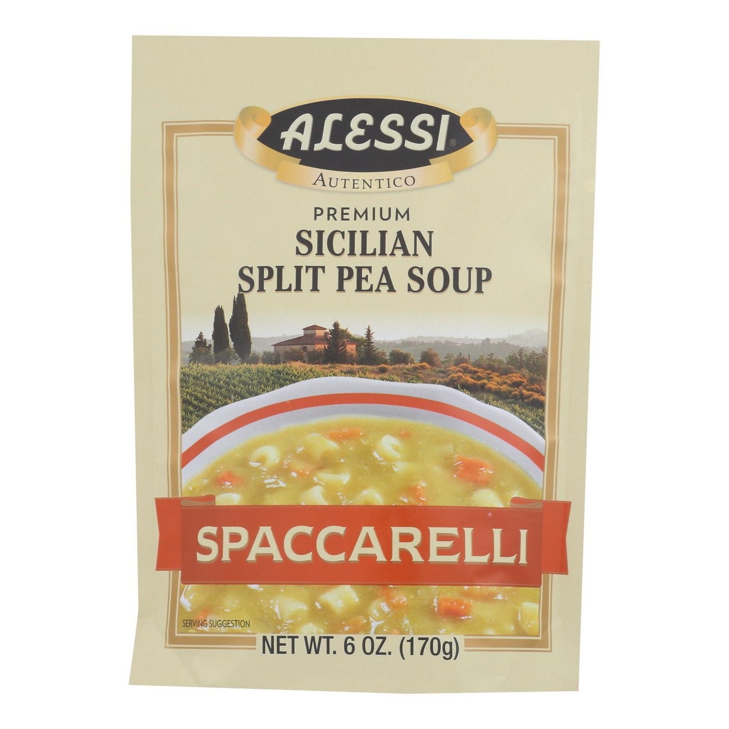 Alessi - Split Pea Soup - Spaccarelli - Case Of 6 - 6 Oz.
