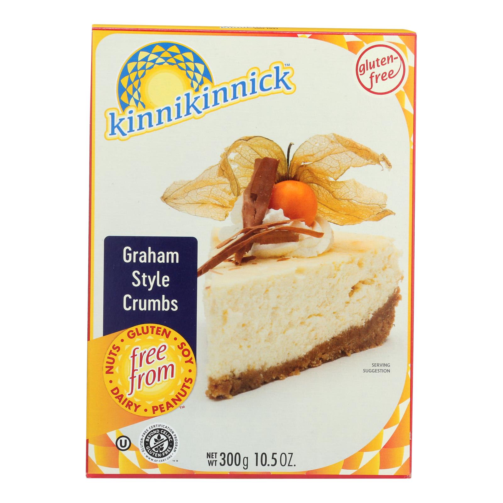 Kinnikinnick Graham Style Crumbs - Case Of 6 - 10.5 Oz.