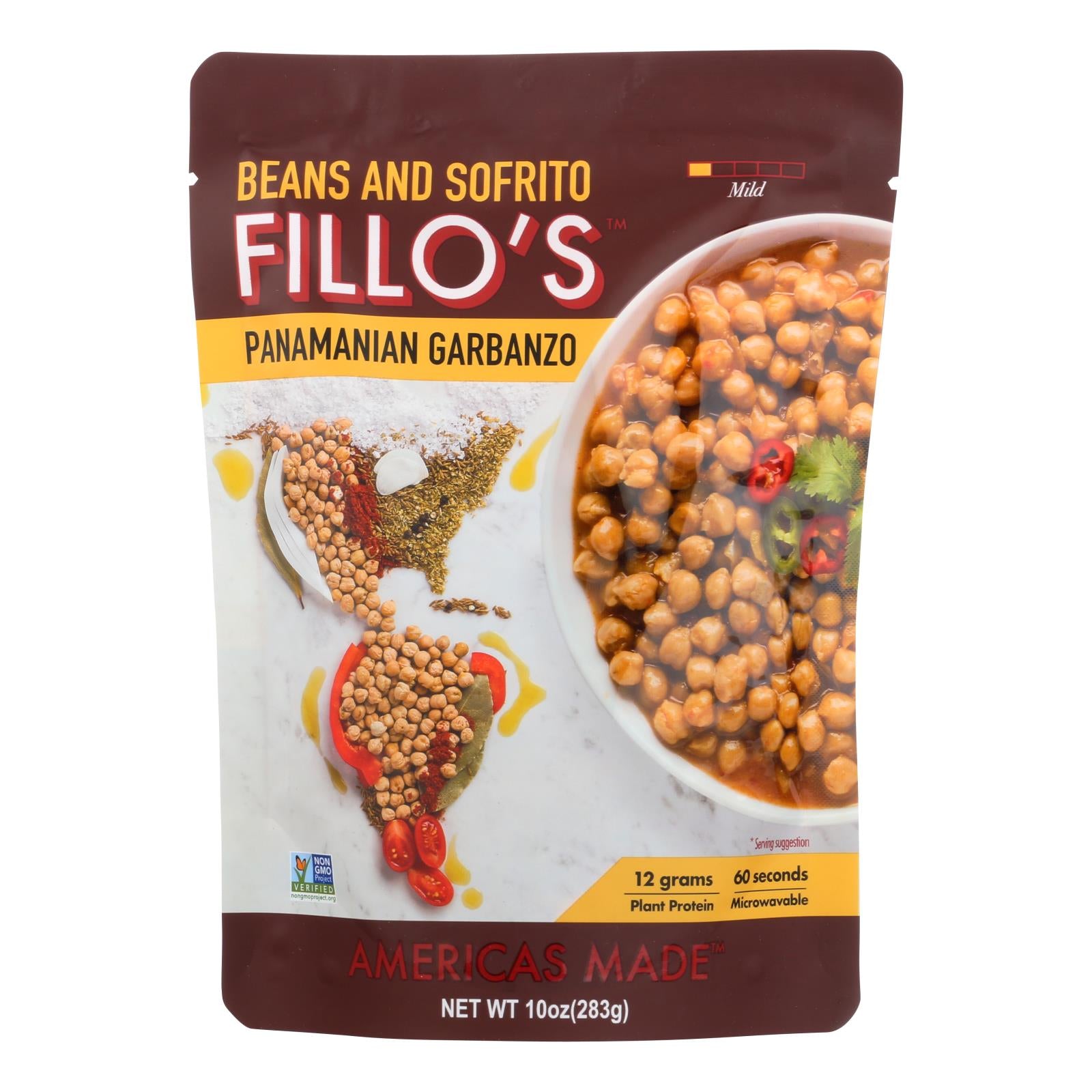 Fillo's Beans - Panamanian Garbanzo - Case Of 6 - 10 Oz.