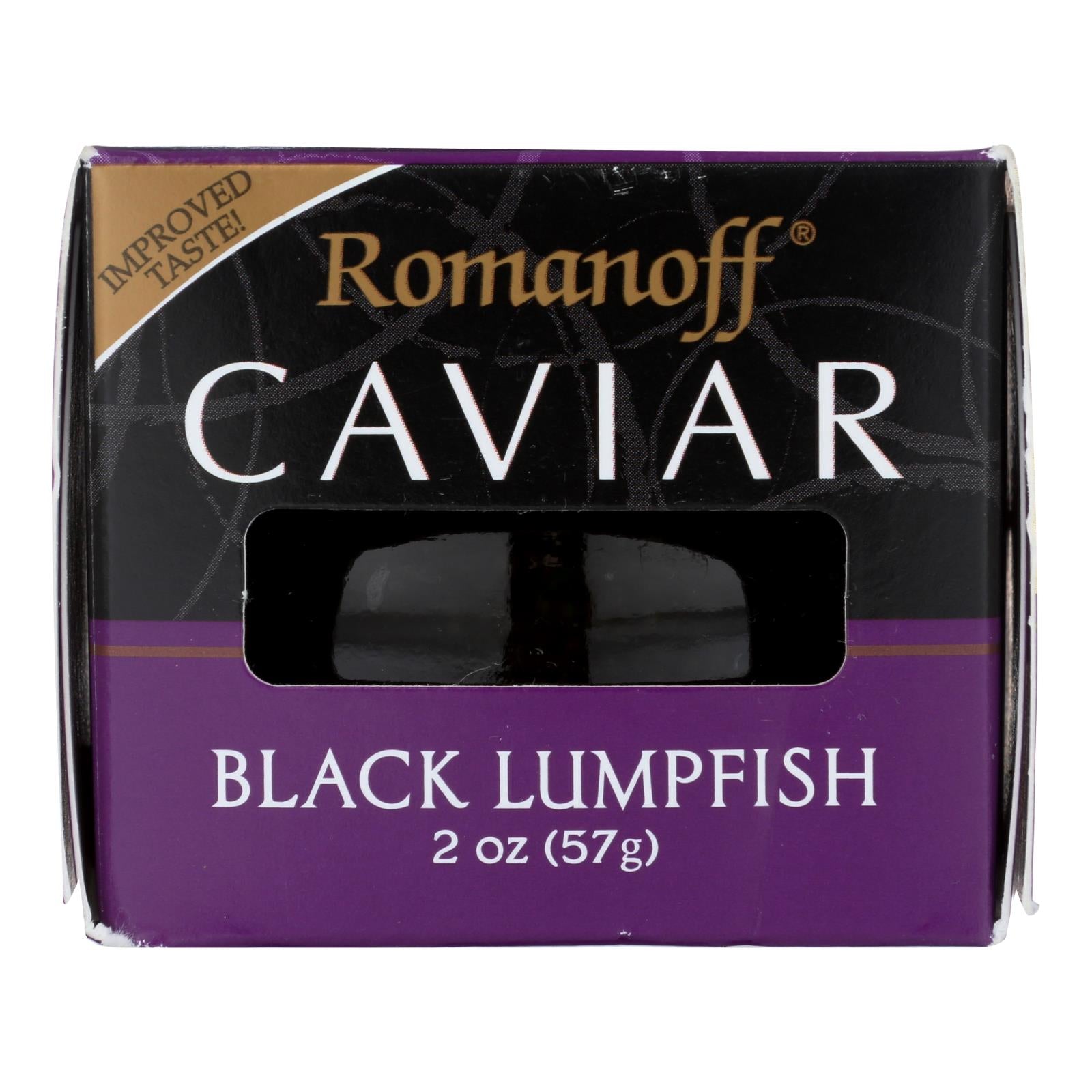 Romanoff Black Lumpfish Caviar  - Case Of 6 - 2 Oz
