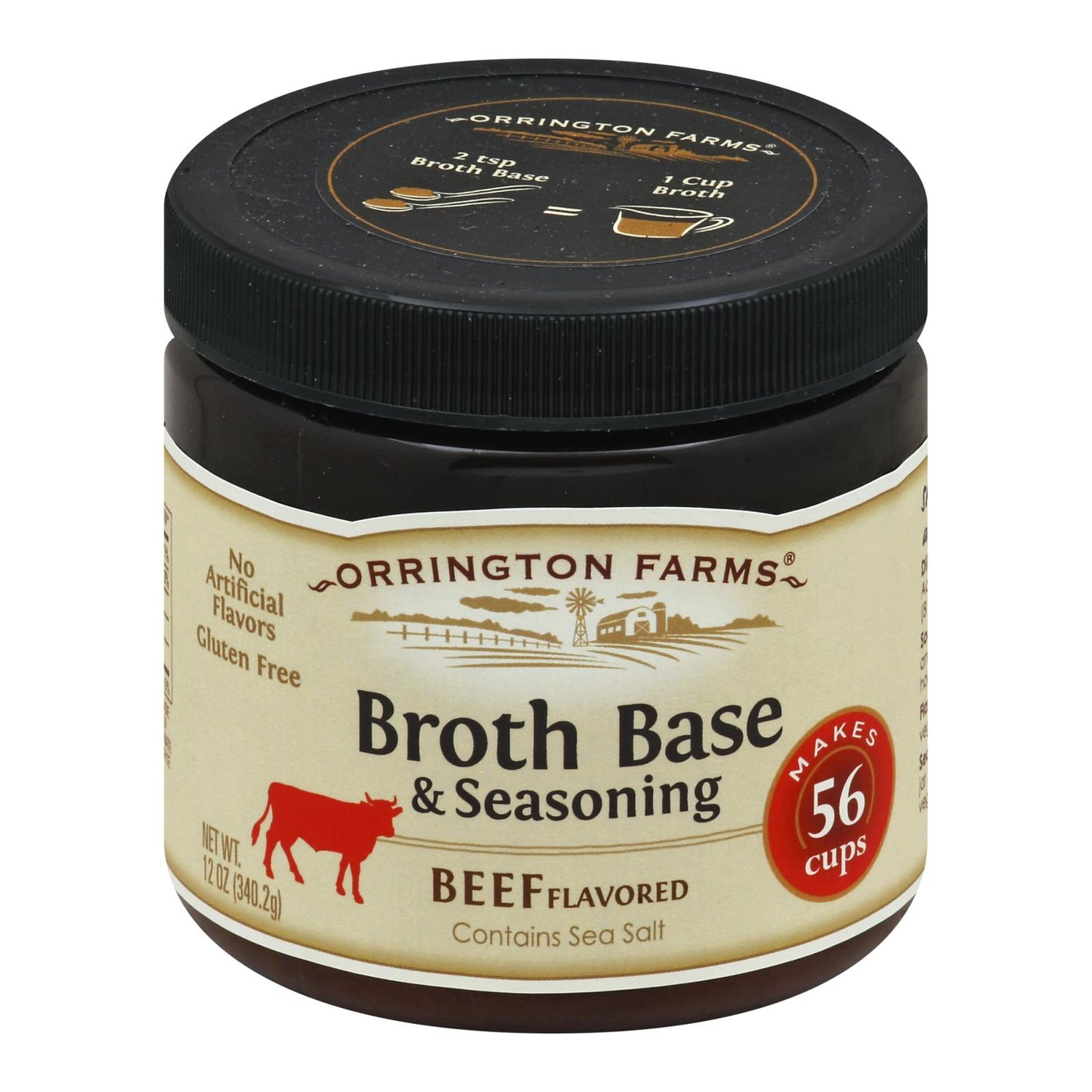 Orrington Farms Broth Base And Seasoning - Beef - Case Of 6 - 12 Oz.