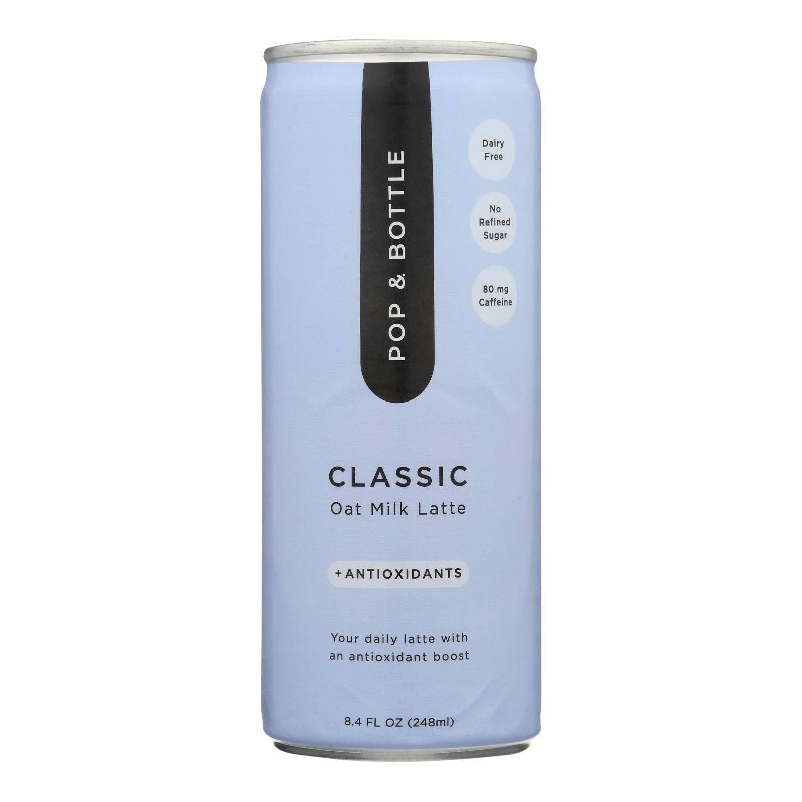 Pop & Bottle - Oat Milk Latte Classic - Case Of 12-8 Fz