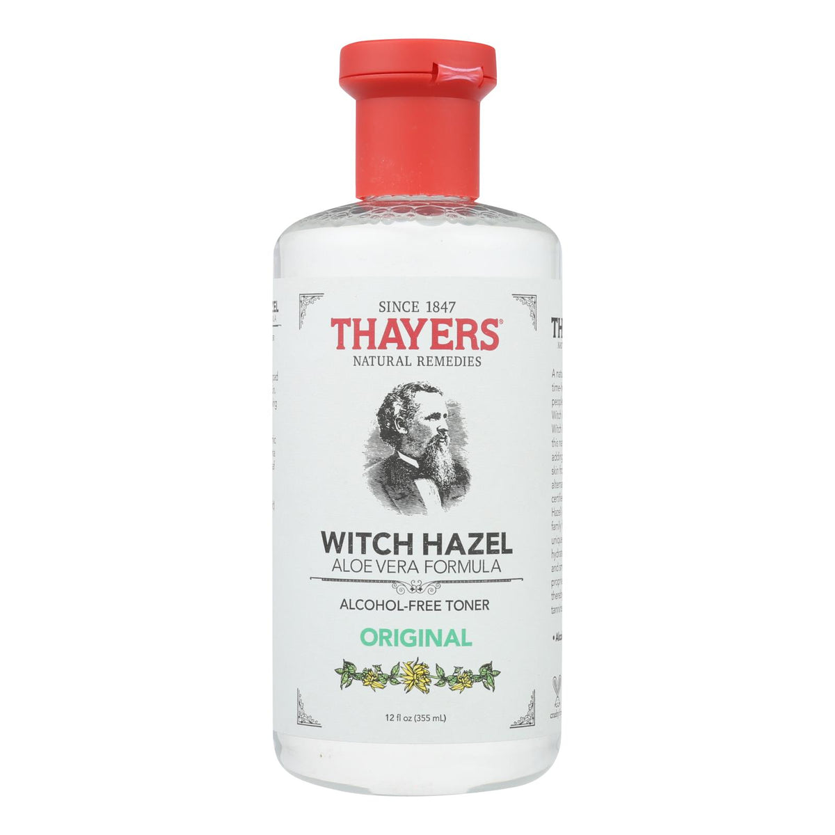 Thayers Witch Hazel With Aloe Vera Original Alcohol Free - 12 Fl Oz
