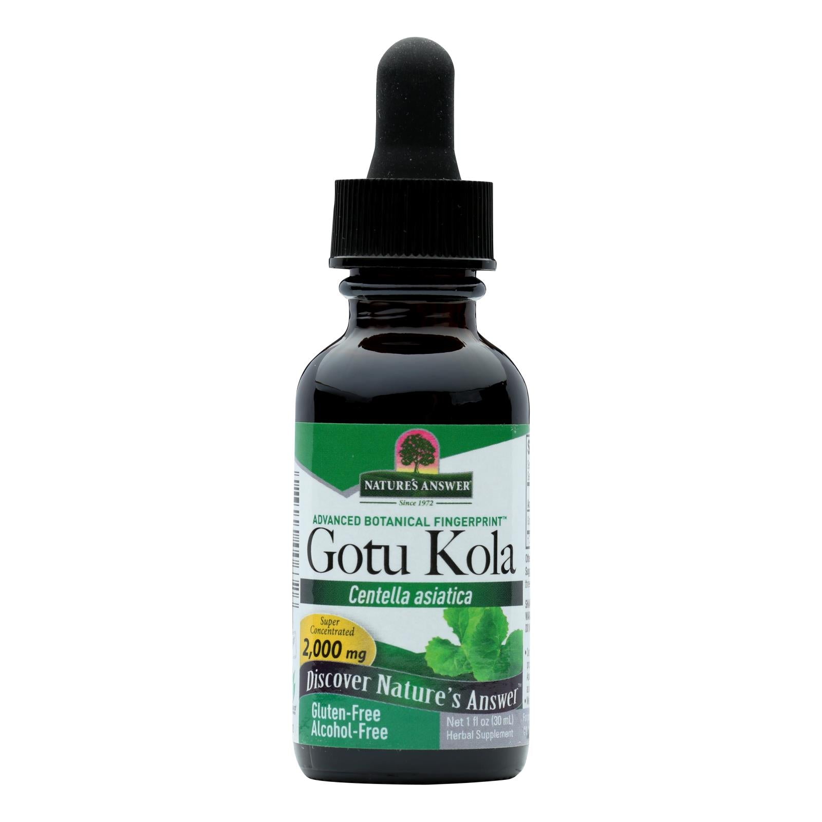 Nature's Answer - Gotu Kola Herb Alcohol Free - 1 Fl Oz