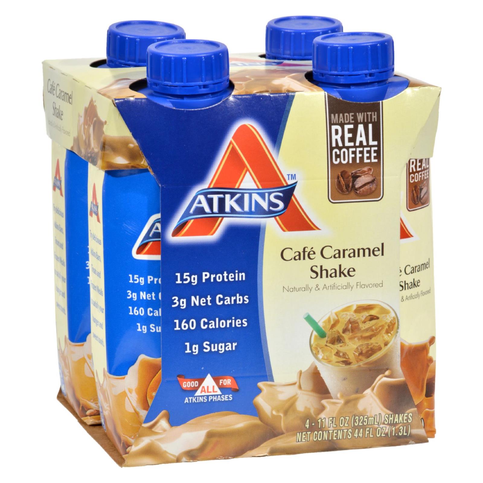 Atkins Advantage Rtd Shake Cafe Caramel - 11 Fl Oz Each / Pack Of 4