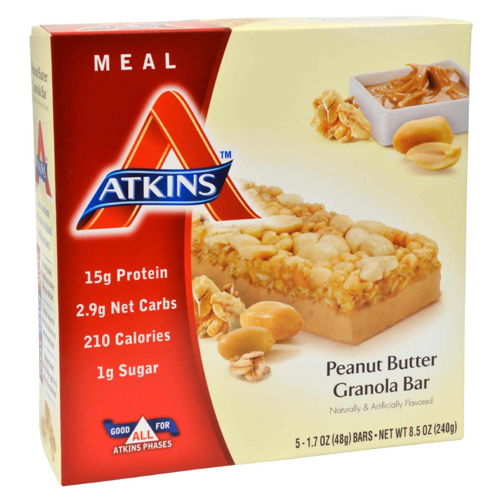 Atkins Advantage Bar Peanut Butter Granola - 5 Bars