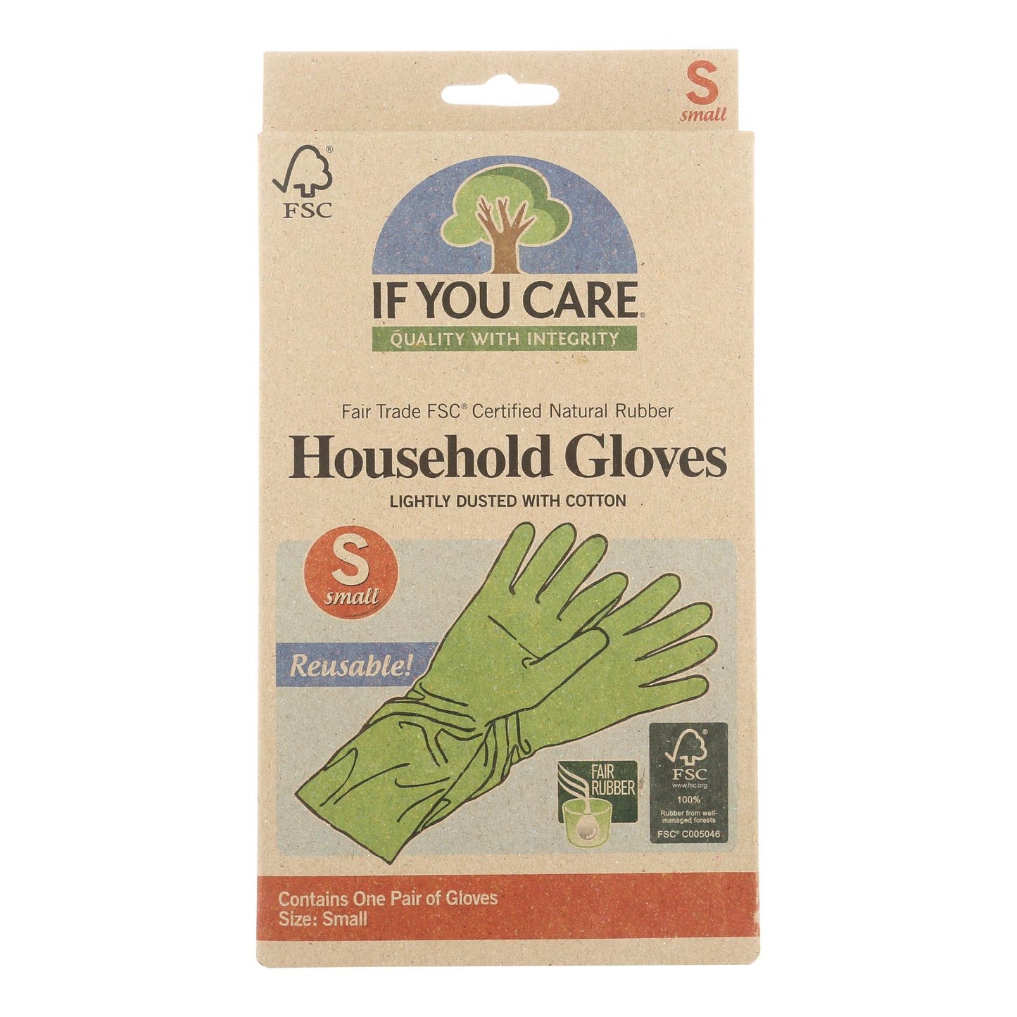 If You Care Household Gloves - Small - 12 Pairs
