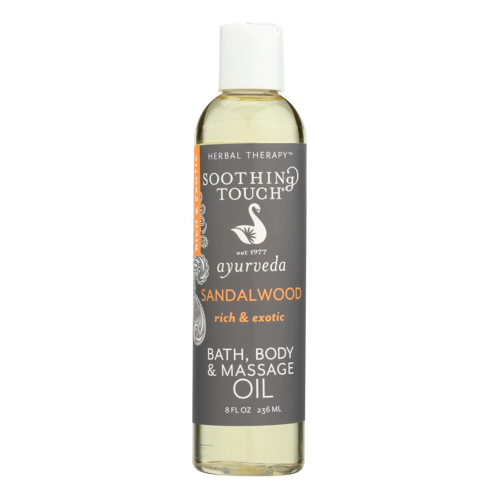 Soothing Touch Bath And Body Oil - Sandalwood - 8 Oz