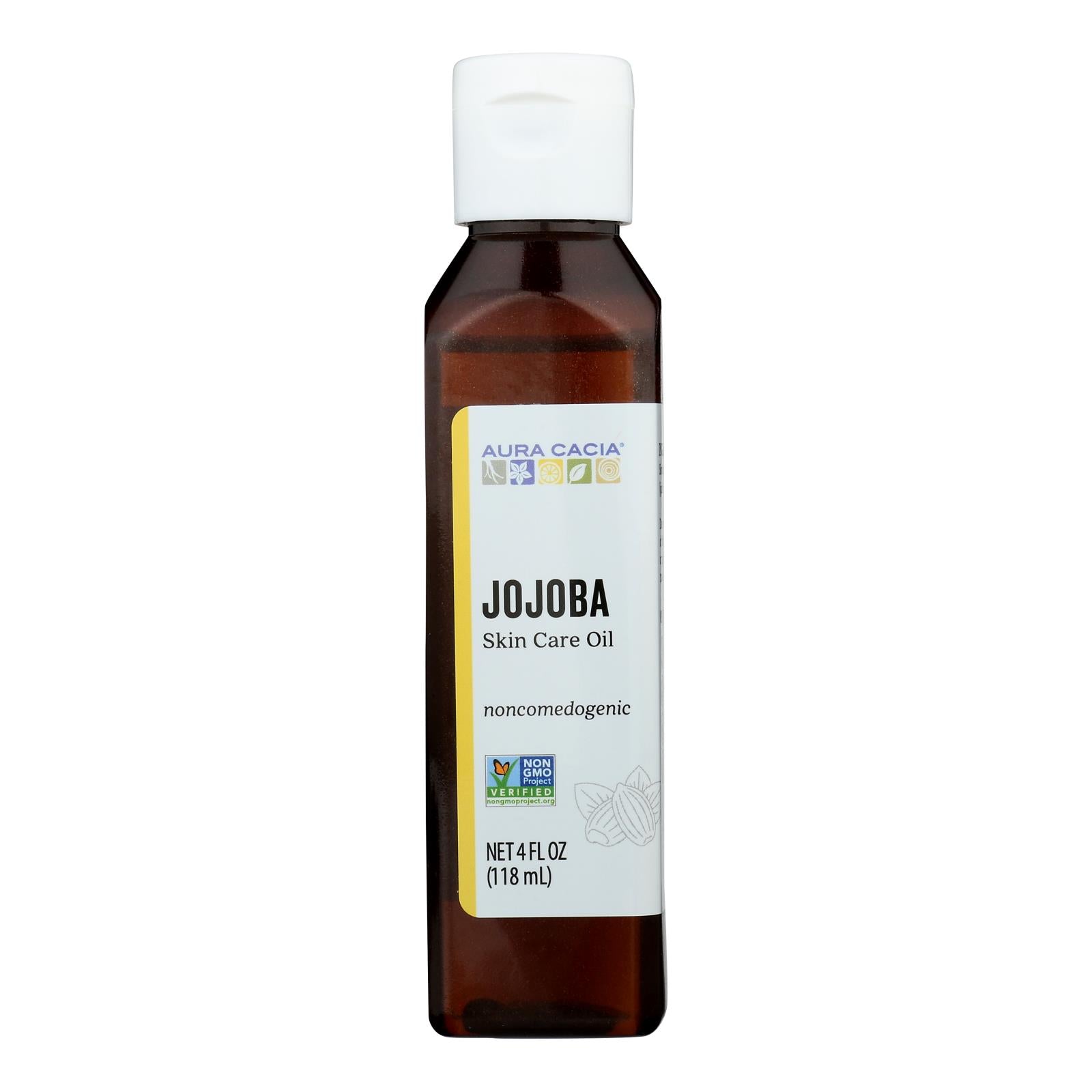 Aura Cacia - Jojoba Natural Skin Care Oil - 4 Fl Oz