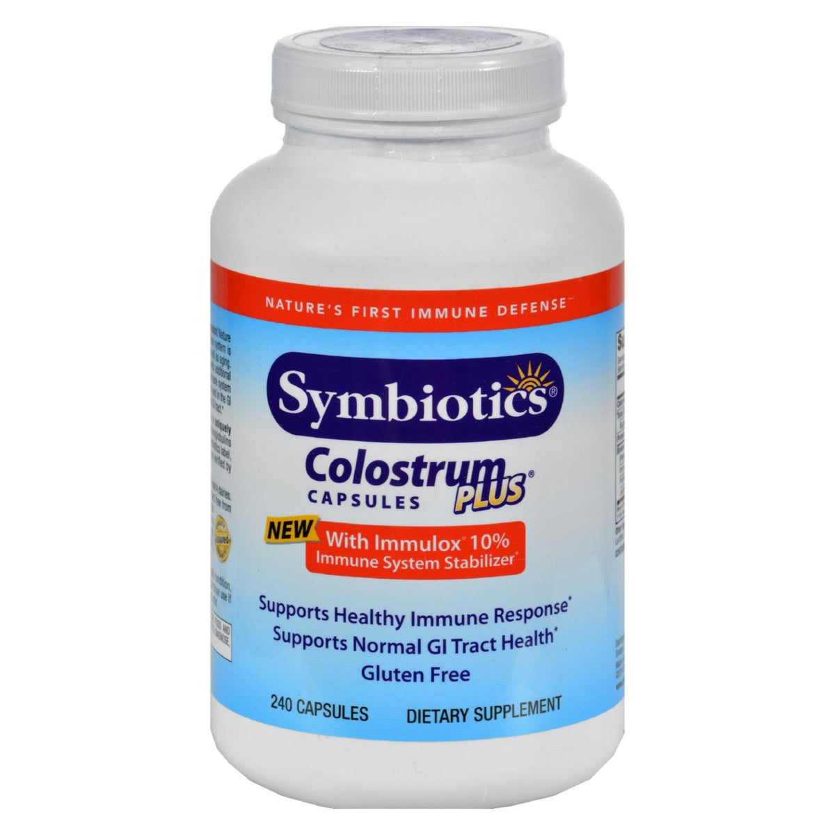 Symbiotics Colostrum Plus - 480 Mg - 240 Capsules