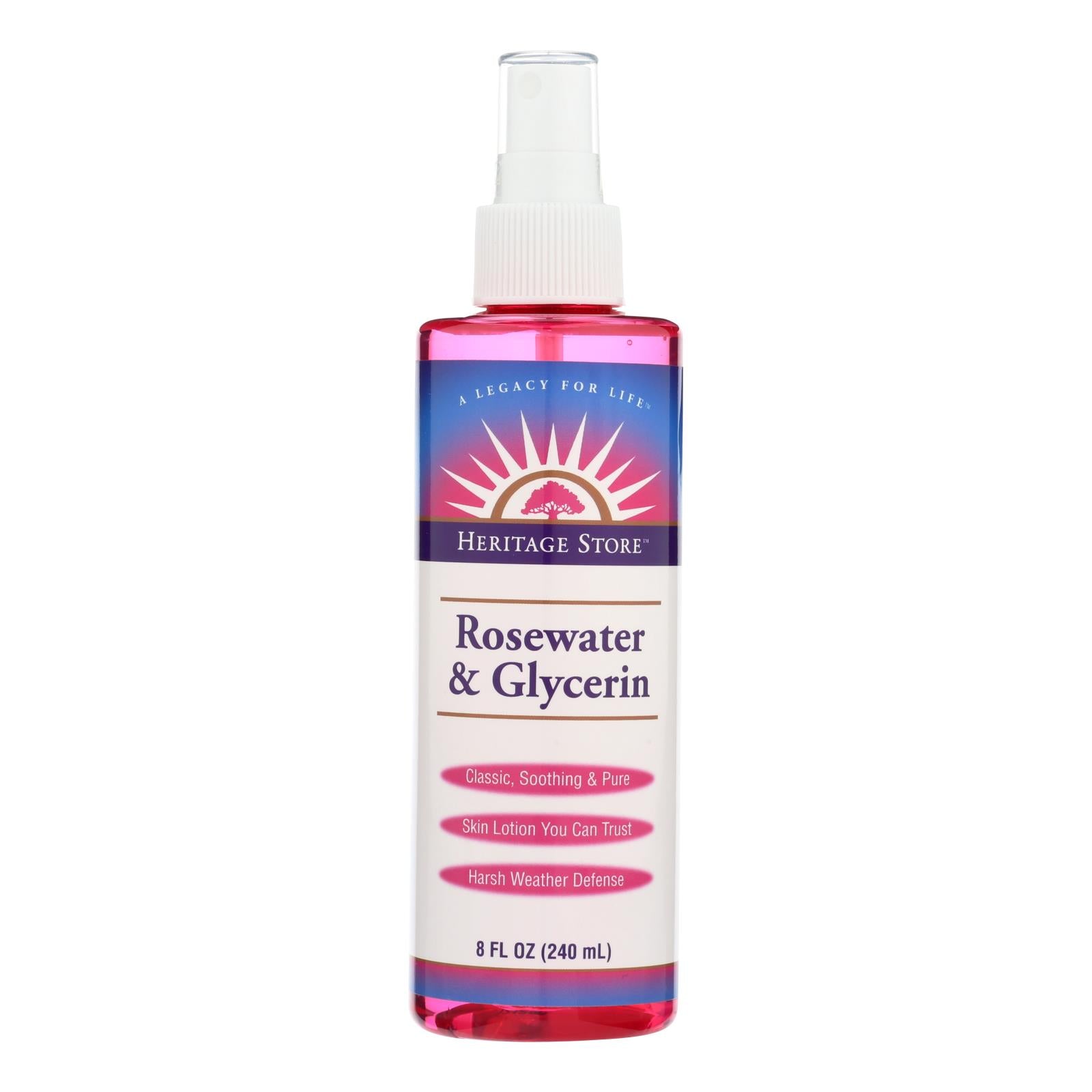 Heritage Products Rosewater And Glycerin - 8 Fl Oz