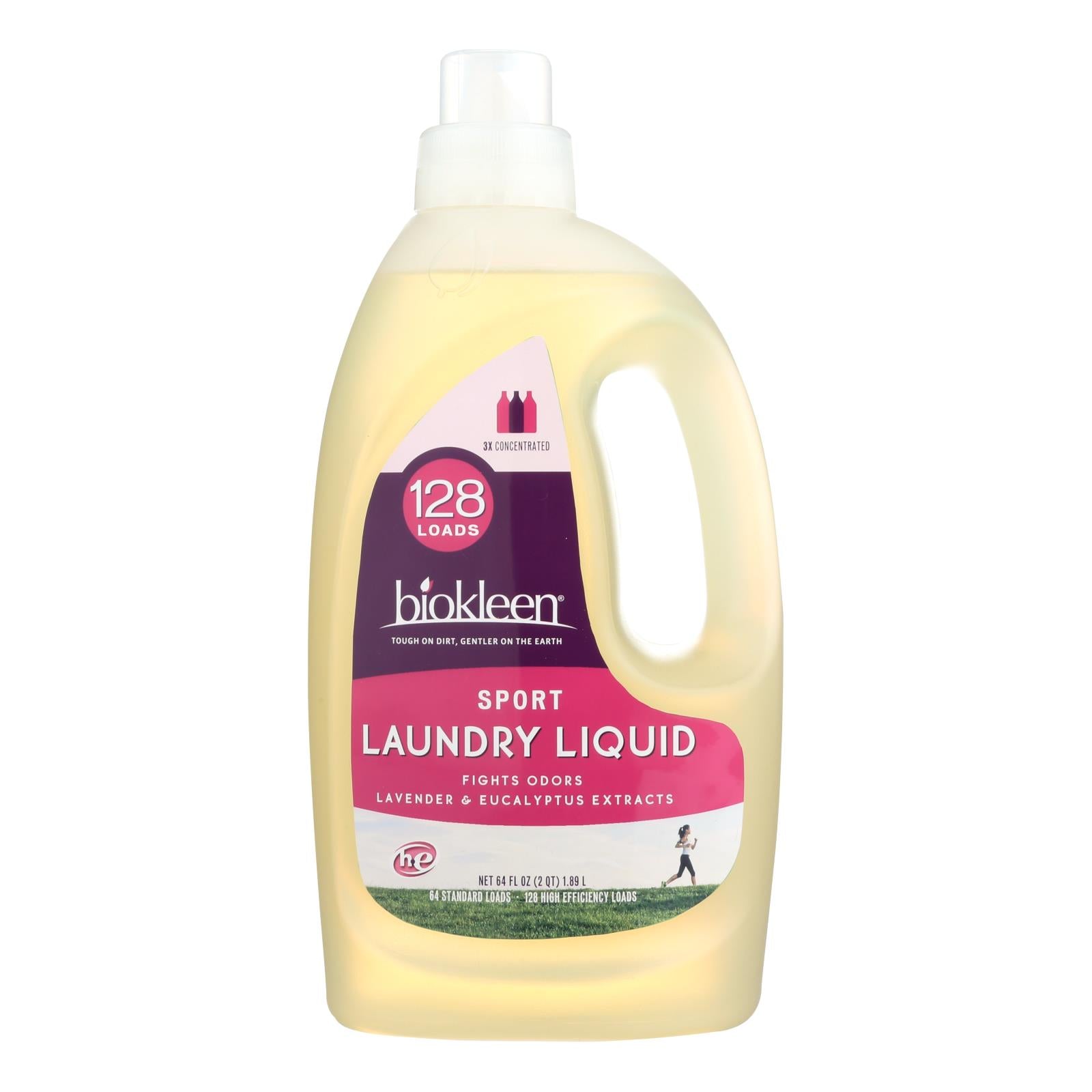 Biokleen Laundry Liquid - Sport - 64 Oz