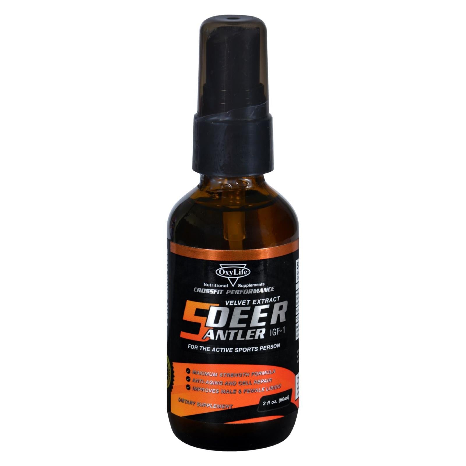 Oxylife Products Deer Antler - Velvet Extract - 2 Fl Oz