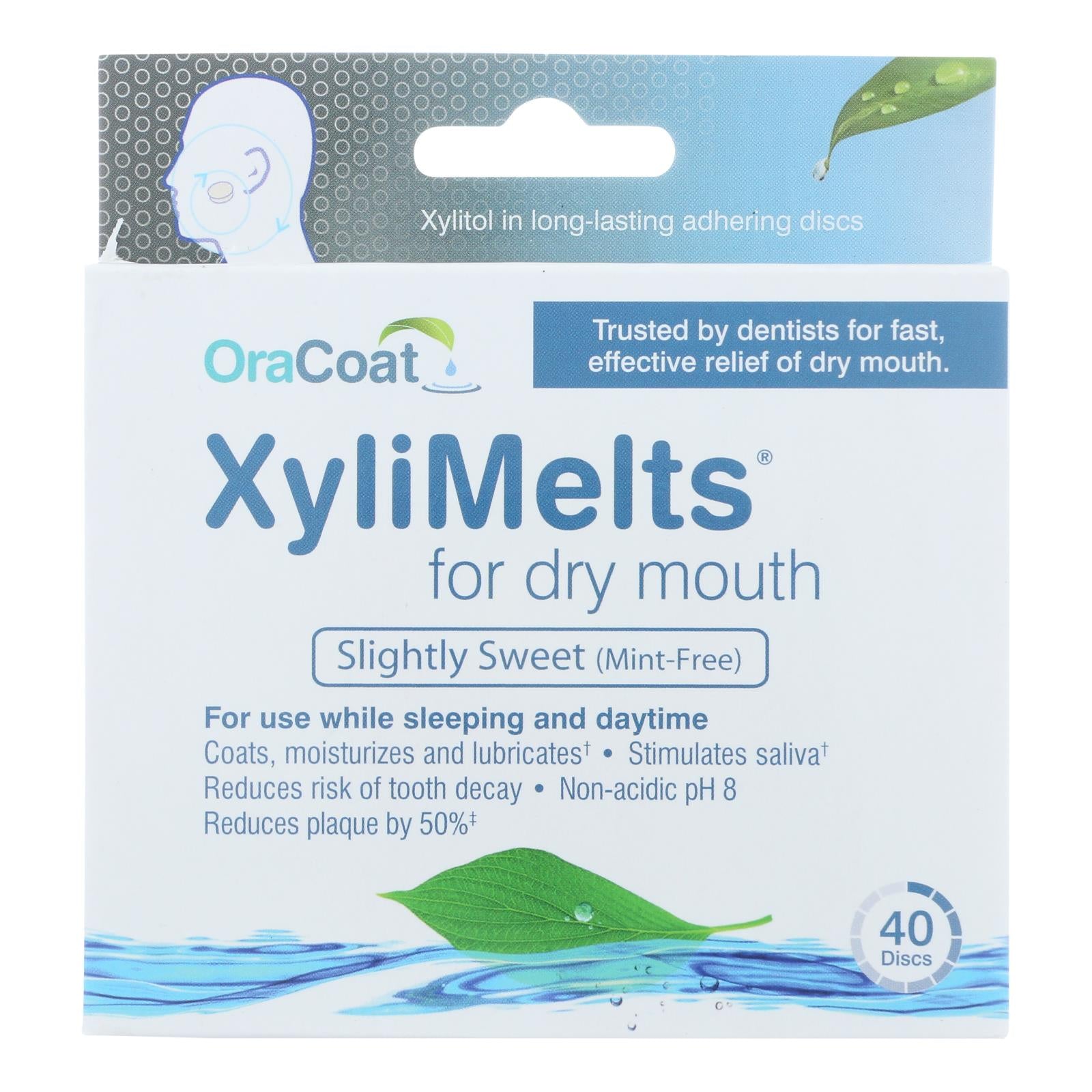 Oracoat - Xylimelts - Dry Mouth - Mint Free - 40 Count