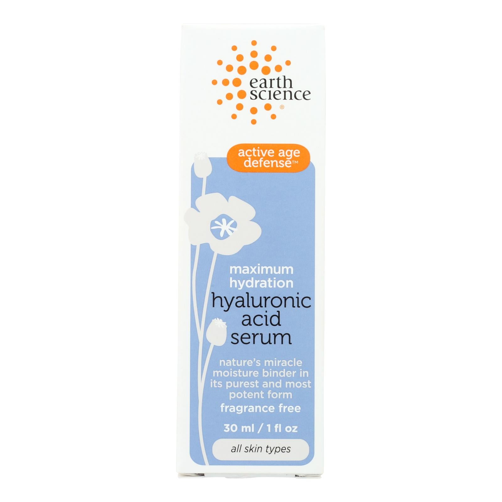 Earth Science Serum - Hyaluronic Acid - 1 Oz