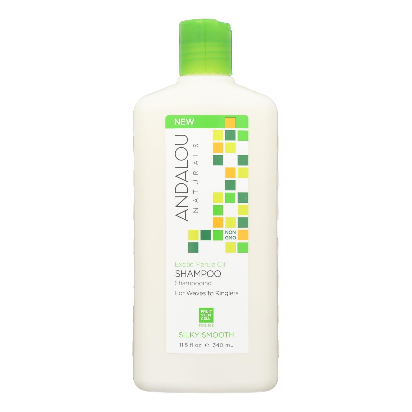 Andalou Naturals Silky Smooth Shampoo - Exotic Marula Oil - 11.5 Fl Oz