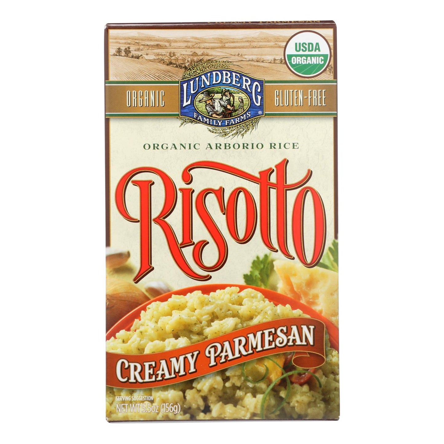 Lundberg Family Farms Organic Risotto - Creamy Parmesan - Case Of 6 - 5.5 Oz