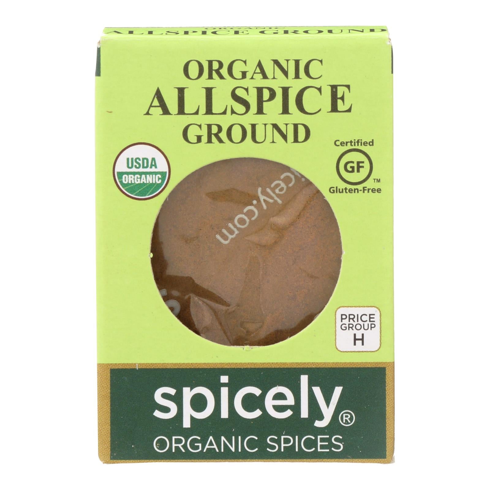 Spicely Organics - Organic Allspice - Ground - Case Of 6 - 0.45 Oz.